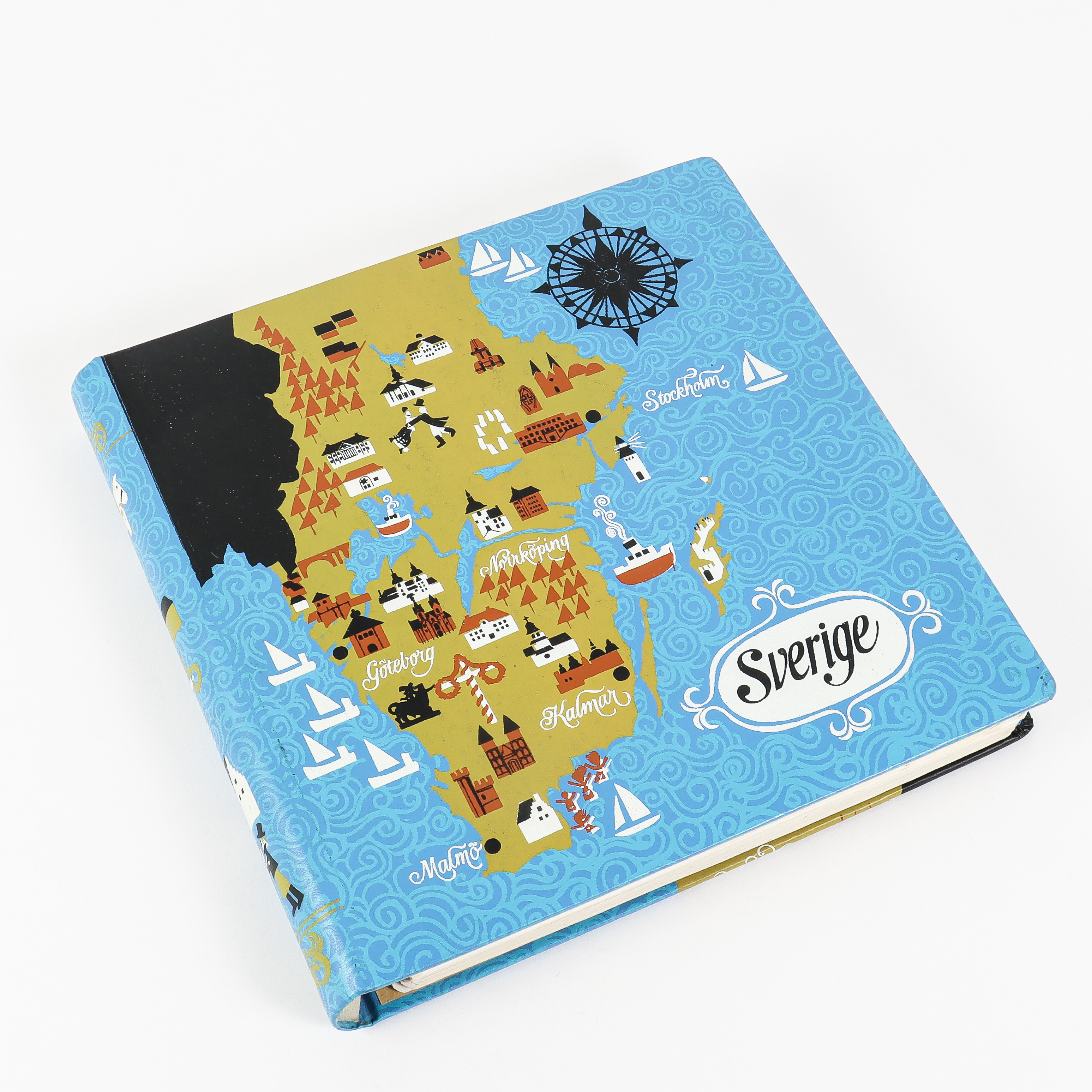 ALBUM med postfriska Svenska Frimärken.