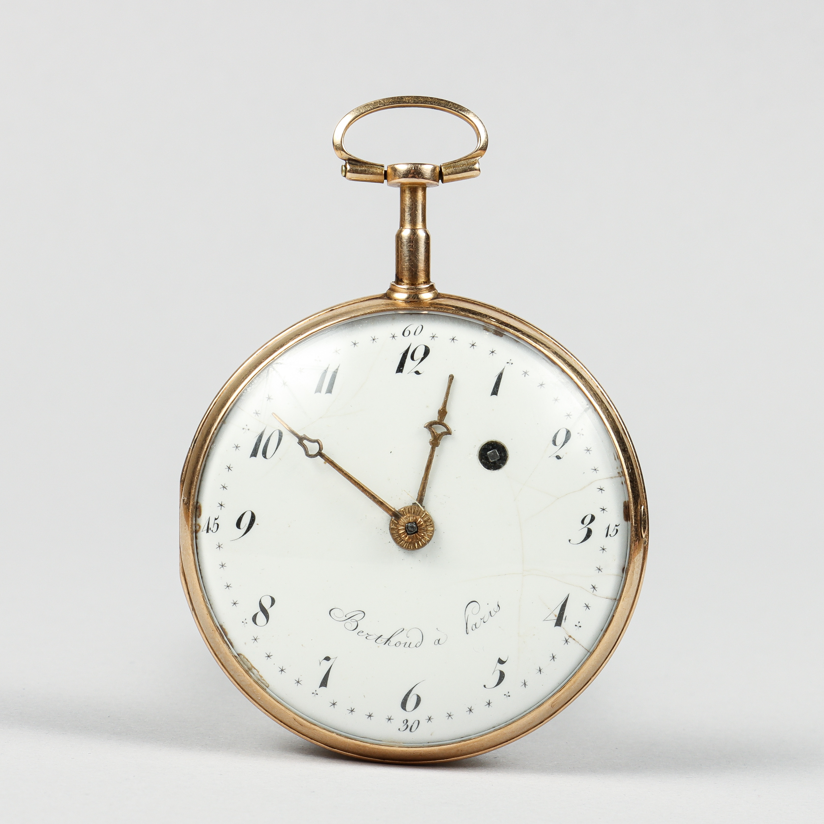 FERDINAND BERTHOUD. Fickur, boett i 18k guld, Paris, 1800-talets första hälft.
