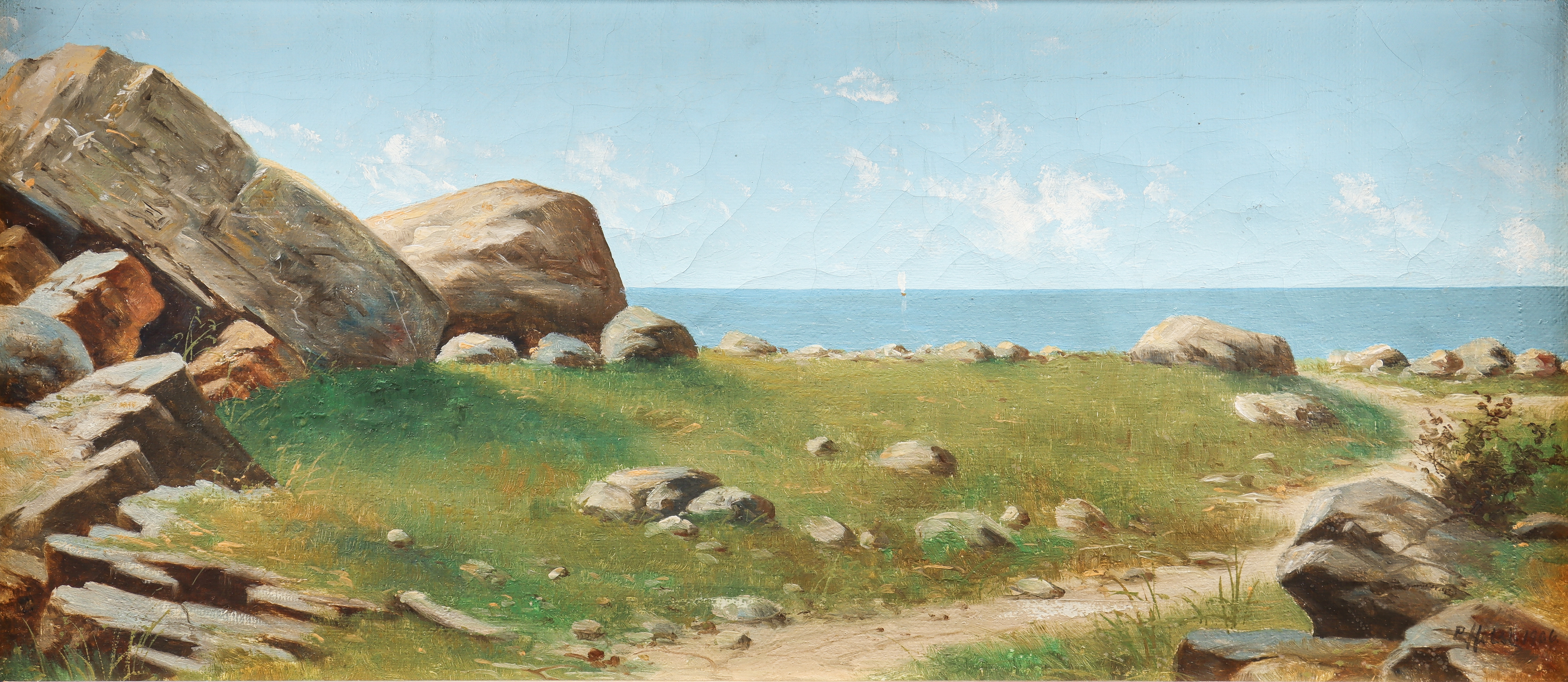 LAURITZ B HOLST. Olja på duk, signerad 1906.