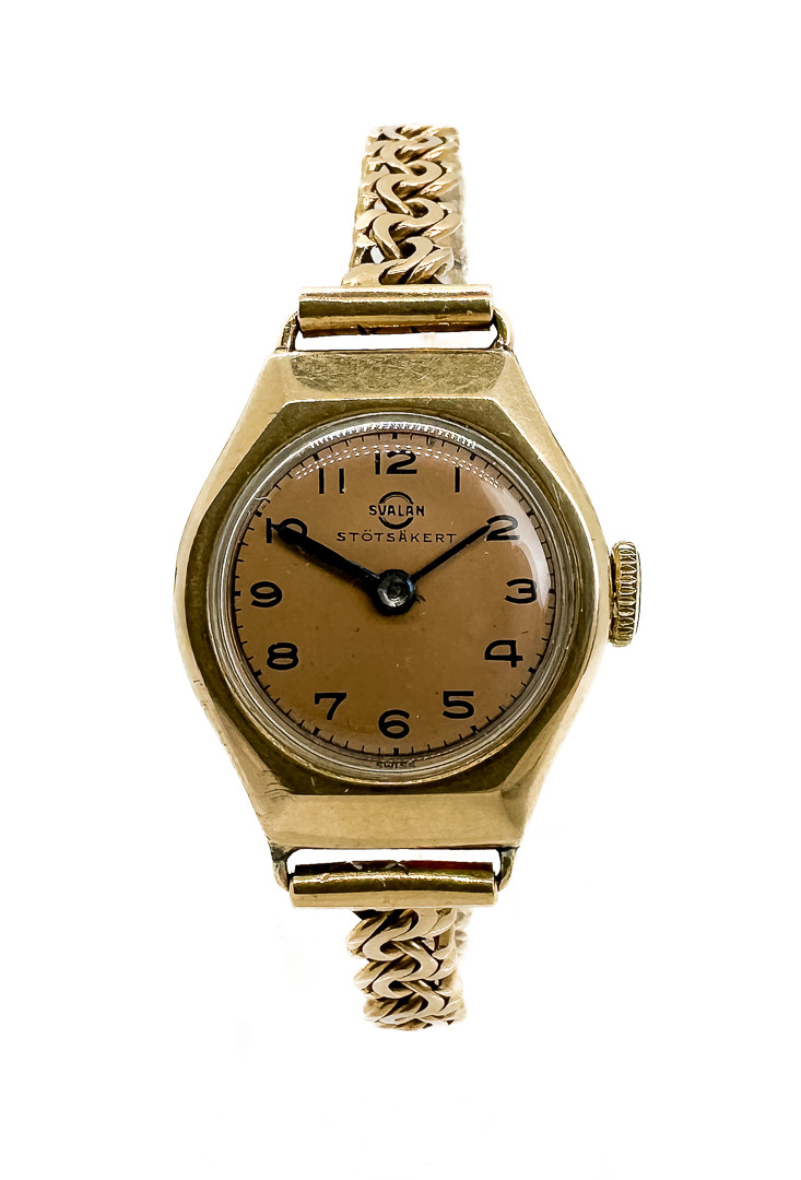 SVALAN. Armbandsur. 18k / 14k Guld.