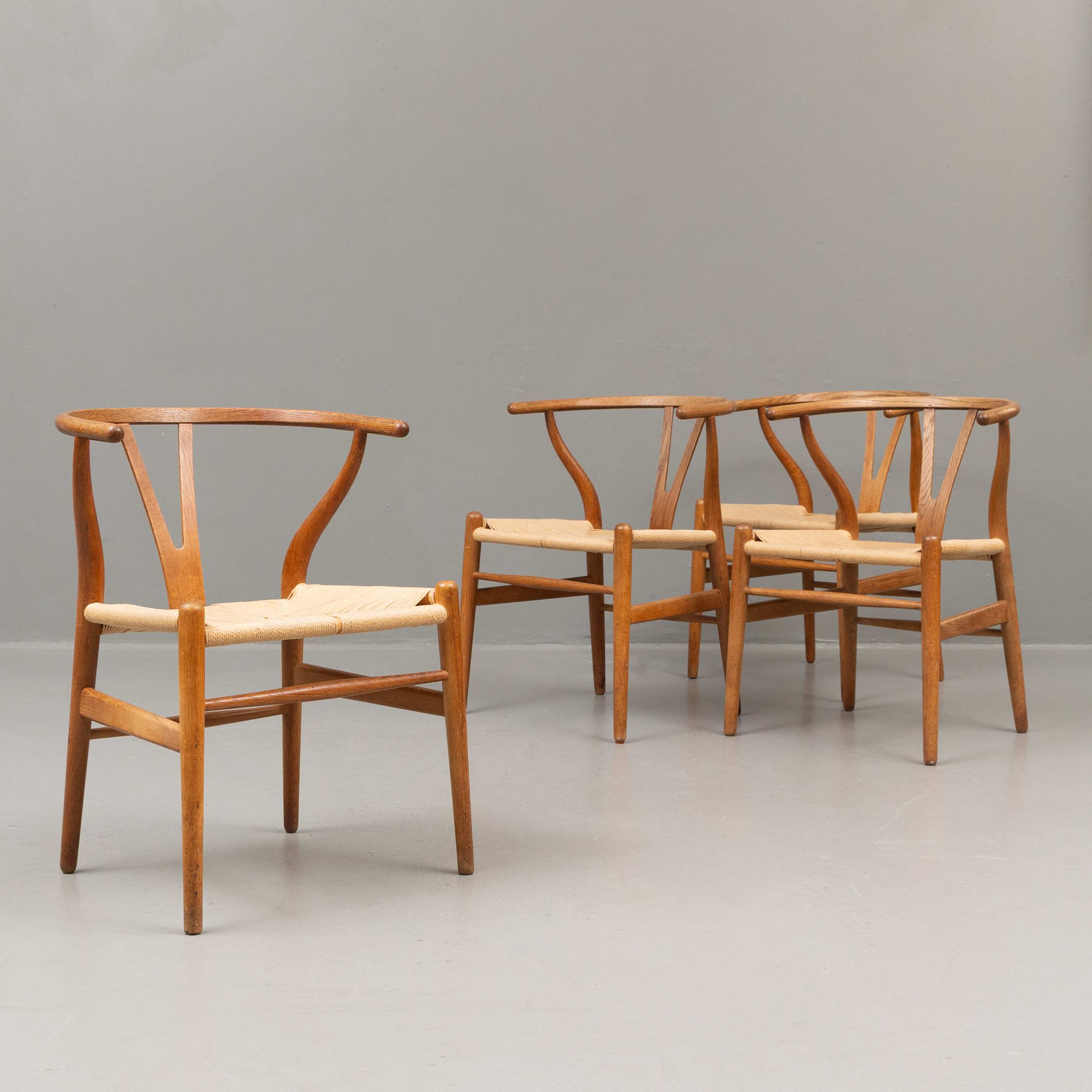HANS J WEGNER. "CH24, Y-stolen", 4 st, Carl Hansen & Søn, Danmark.