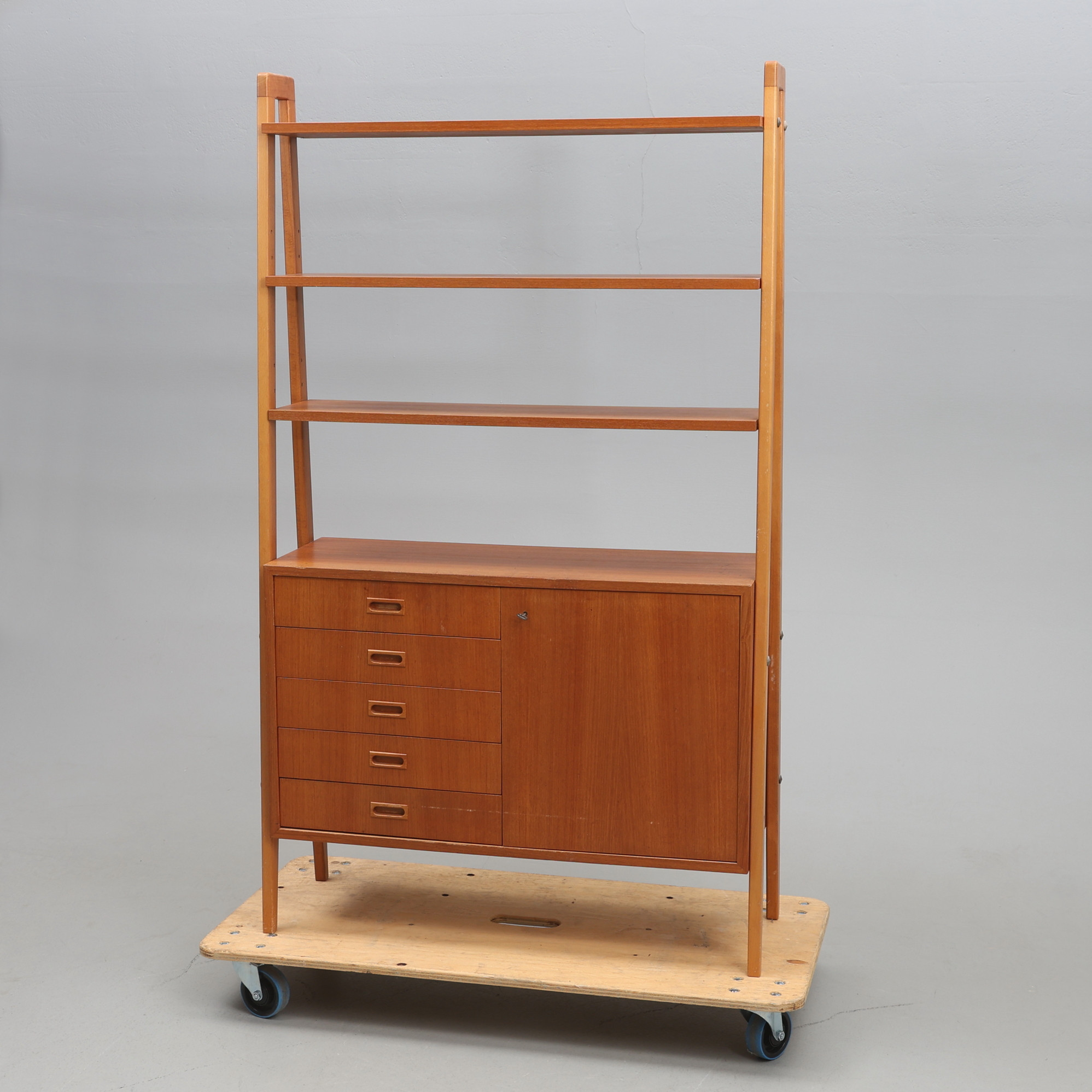 BOKHYLLA, teak 1950-1960-tal.