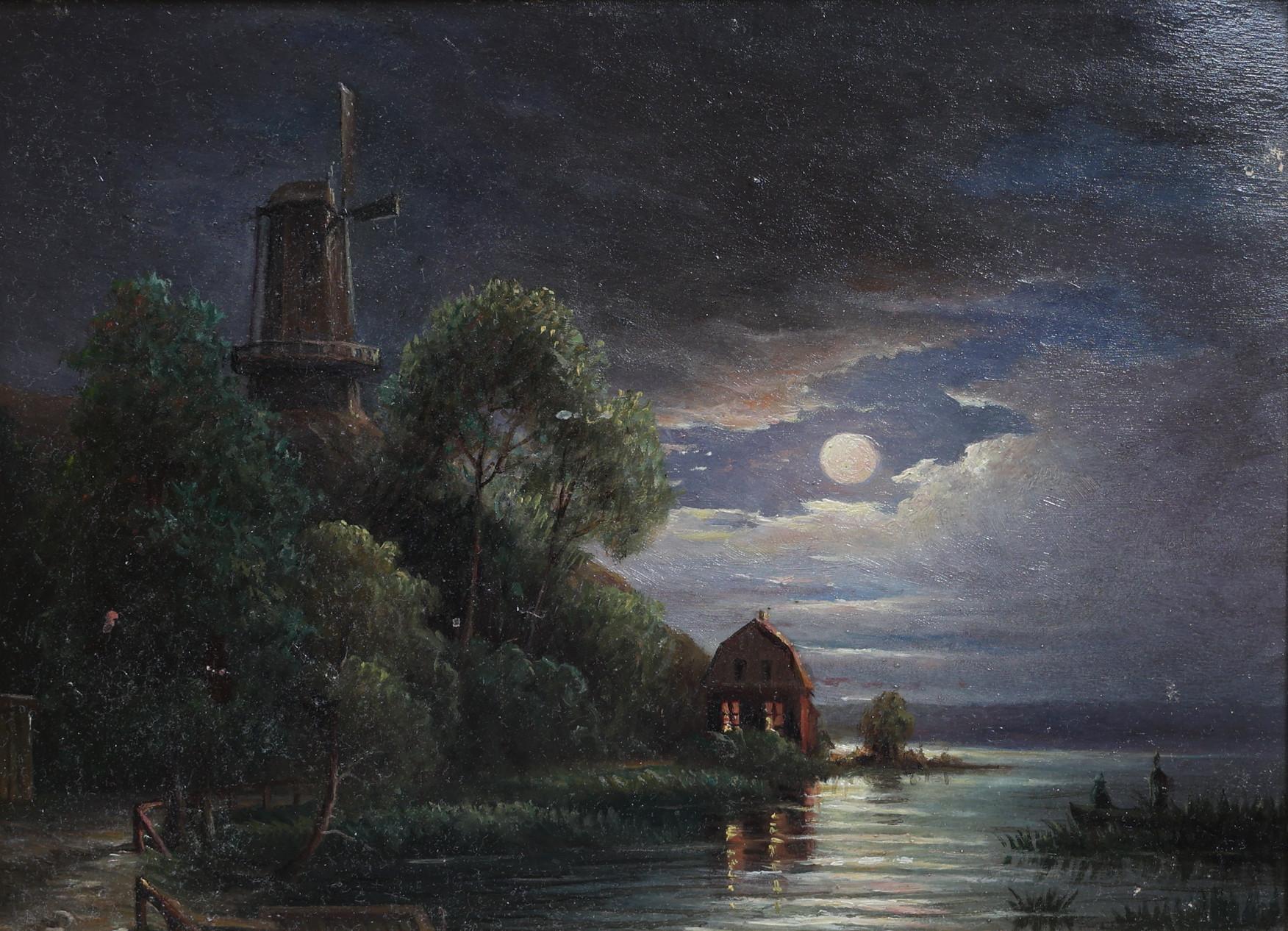 OIDENTIFIERAD KONSTNÄR. Olja på pannå, 1800-tal.