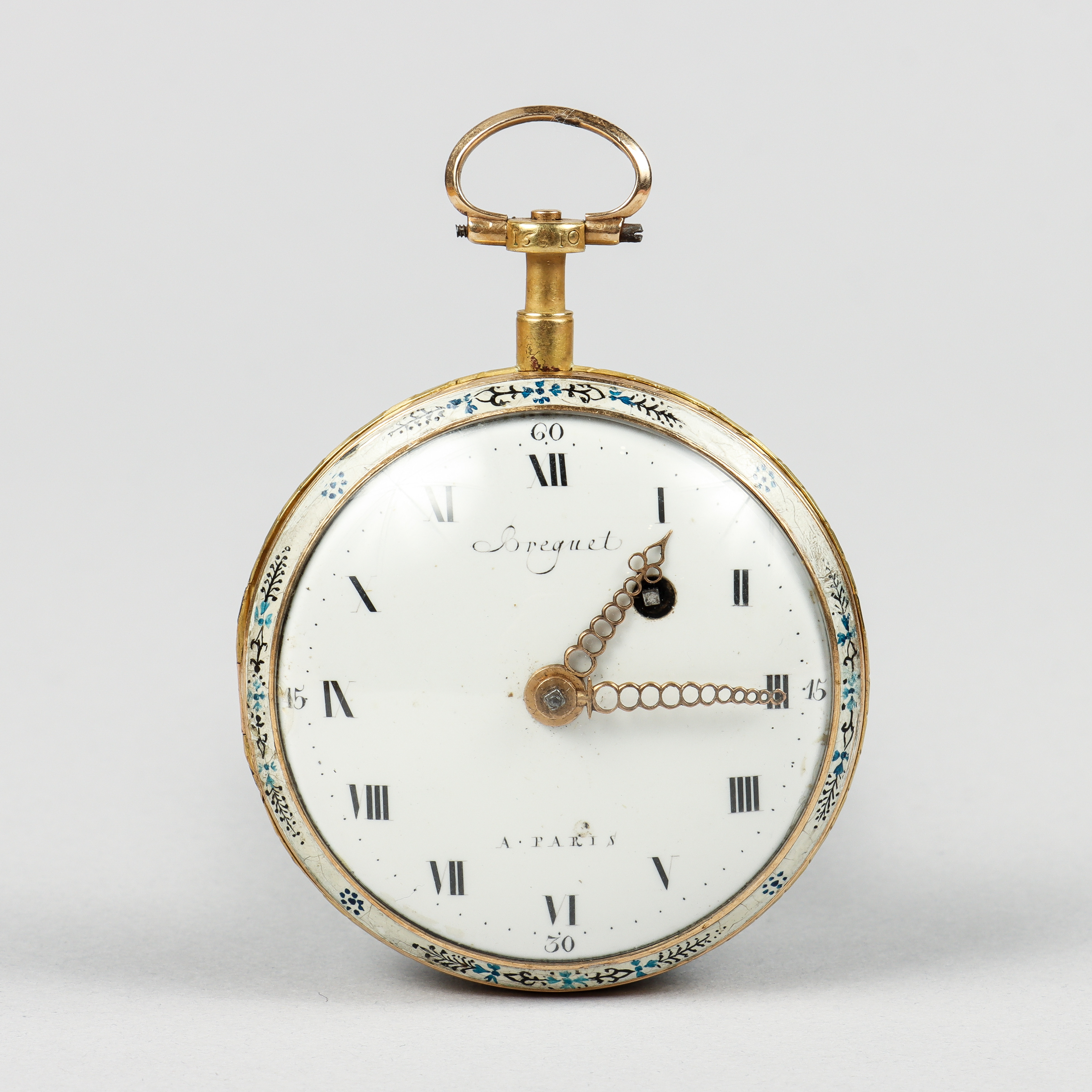 BREGUETT A Paris, fickur, 18k guld och emalj, Frankrike, 1800-talets första hälft.