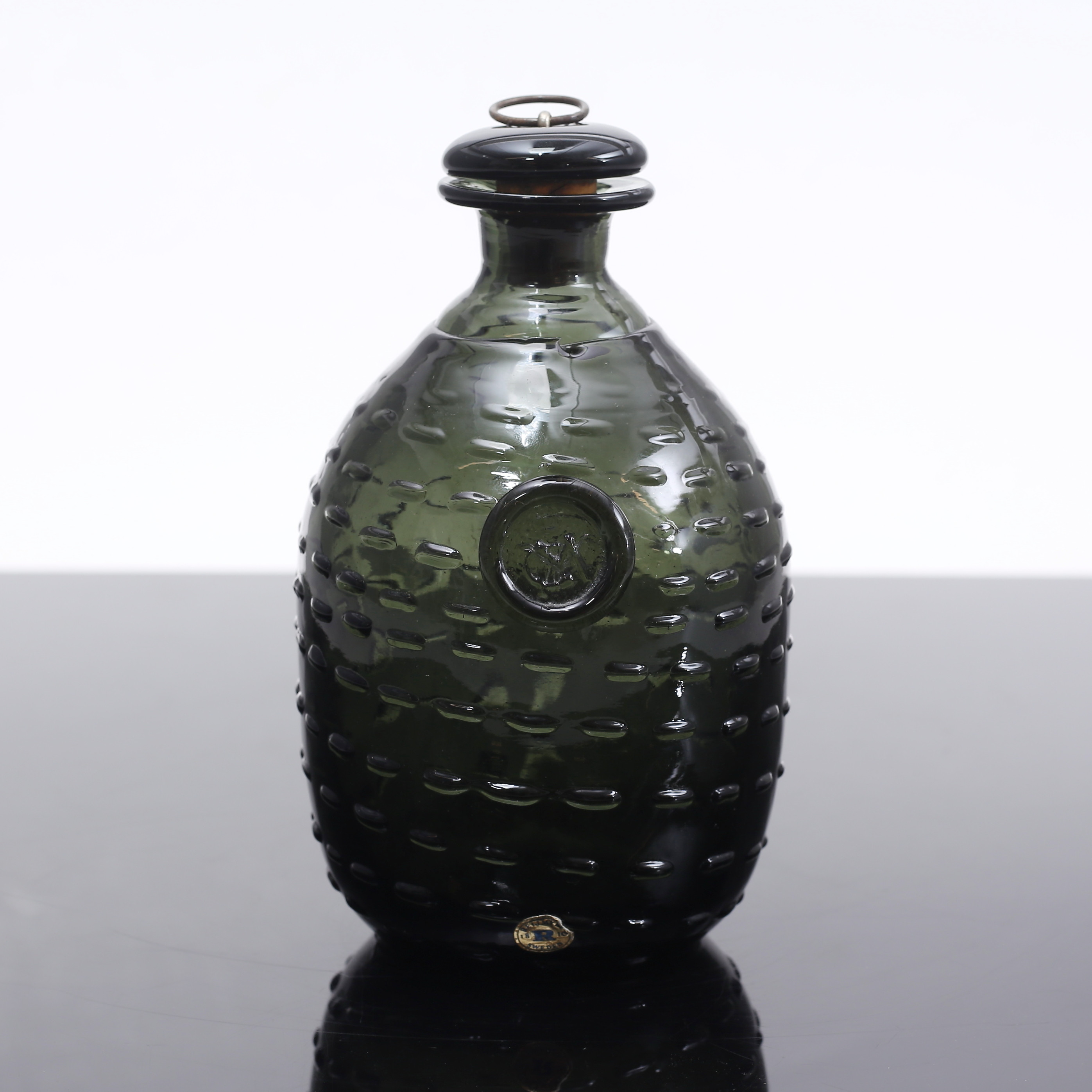 FLASKA, glas, "Hertig Carls glas", Reijmyre, 1900-tal.