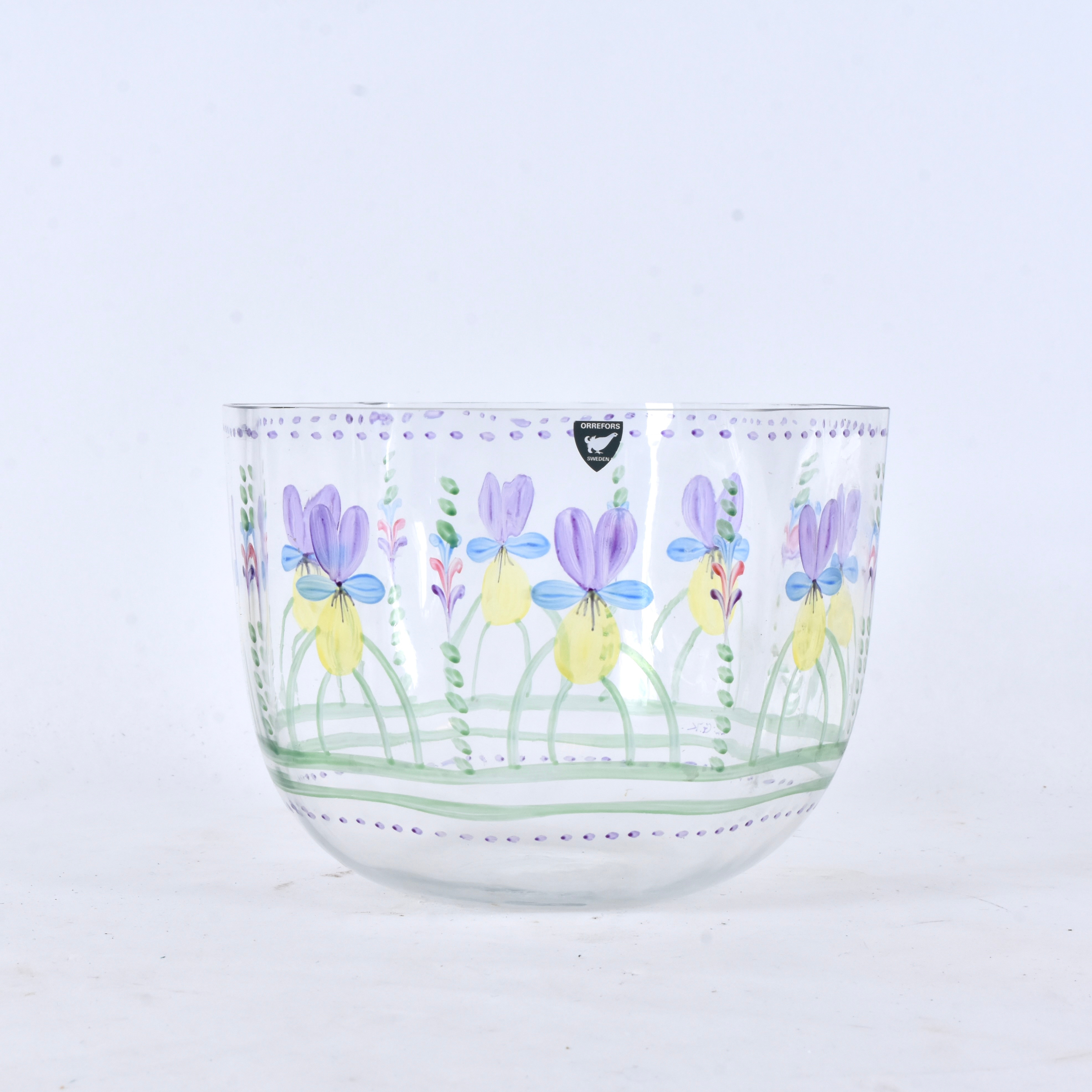 EVA ENGLUND. Skål, glas, "Maya", Orrefors.