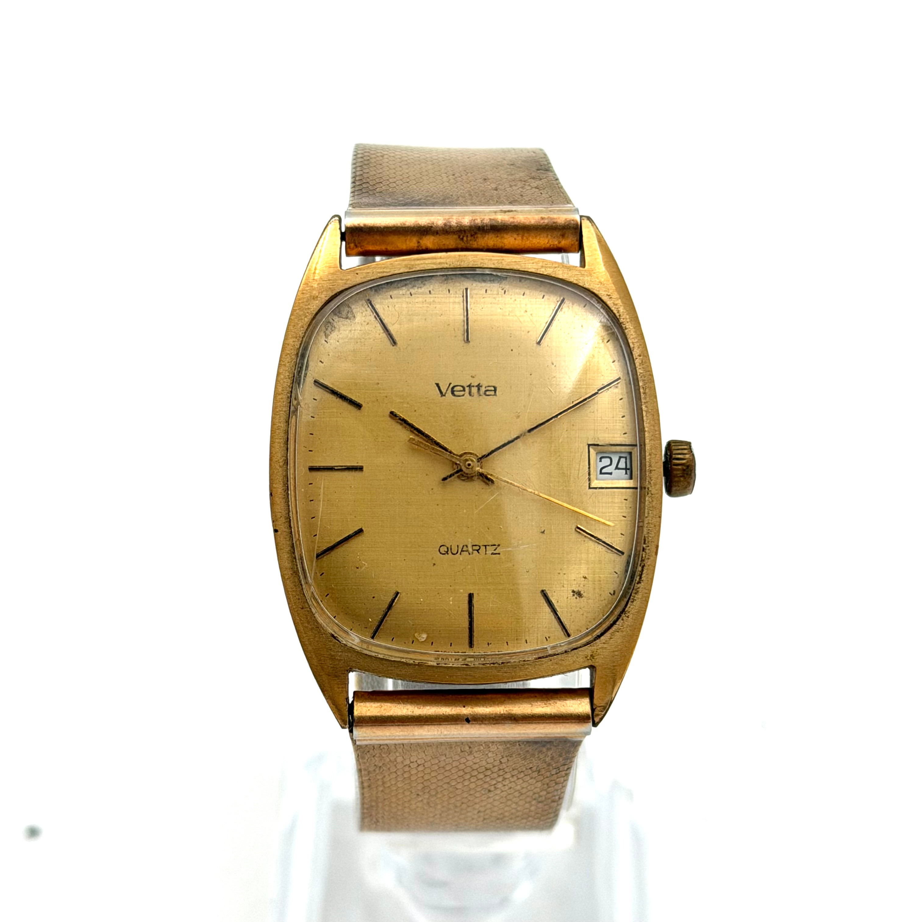 VETTA, armbandsur, 1970/80-tal, quartz, gulddouble´ (10 mikron).