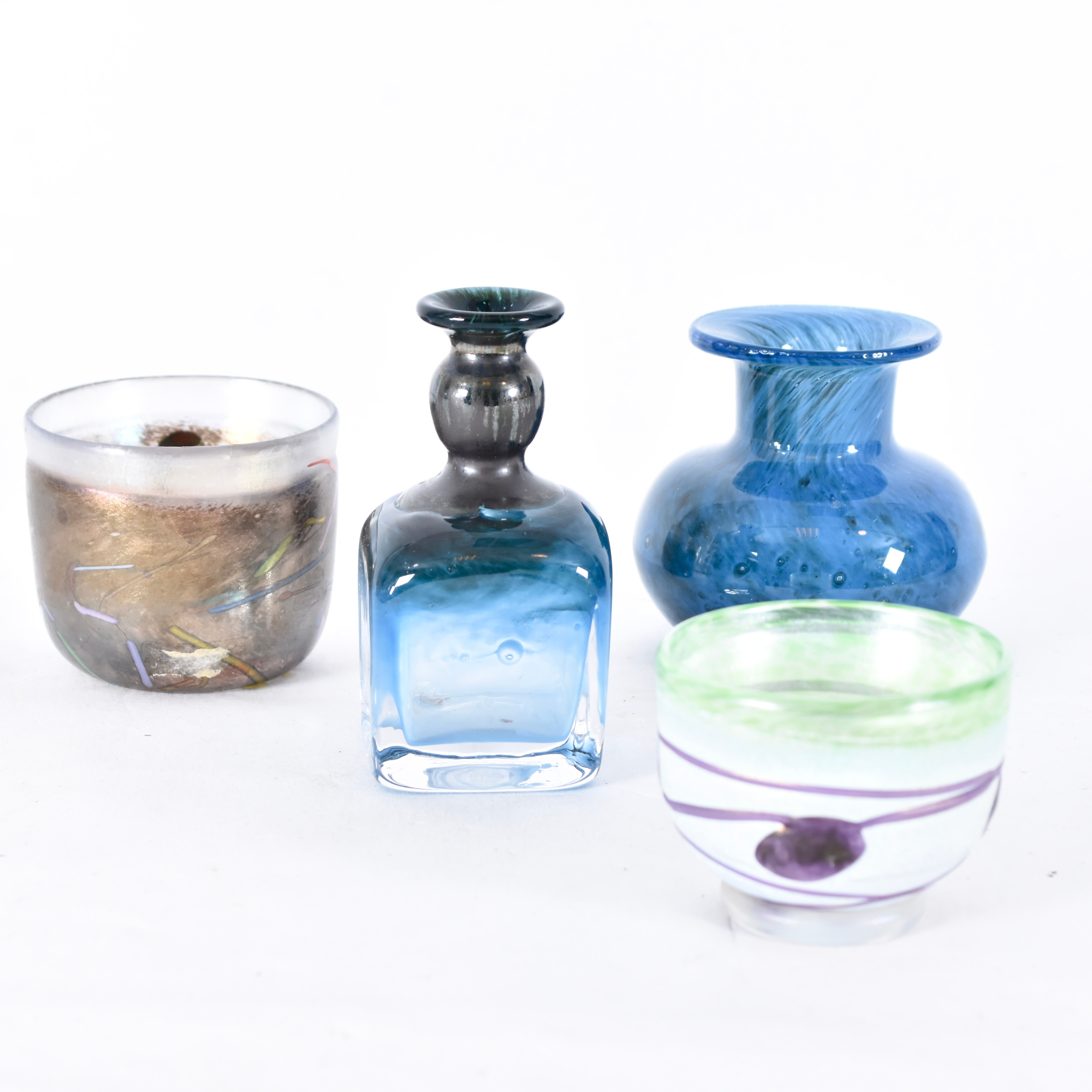 BERTIL VALLIEN. Miniatyrer, 4-stycken, glas, Kosta boda.