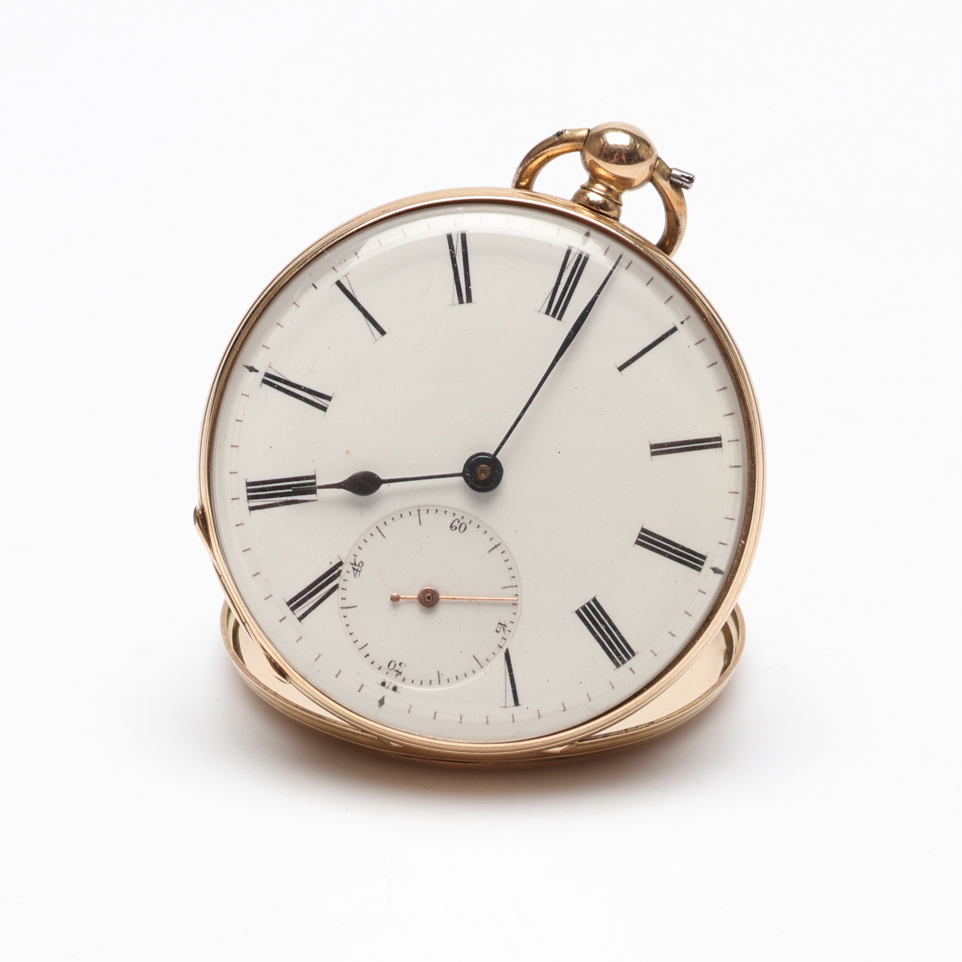 FICKUR, Guld, 14k, nyckeldragare, 1800/1900-tal.