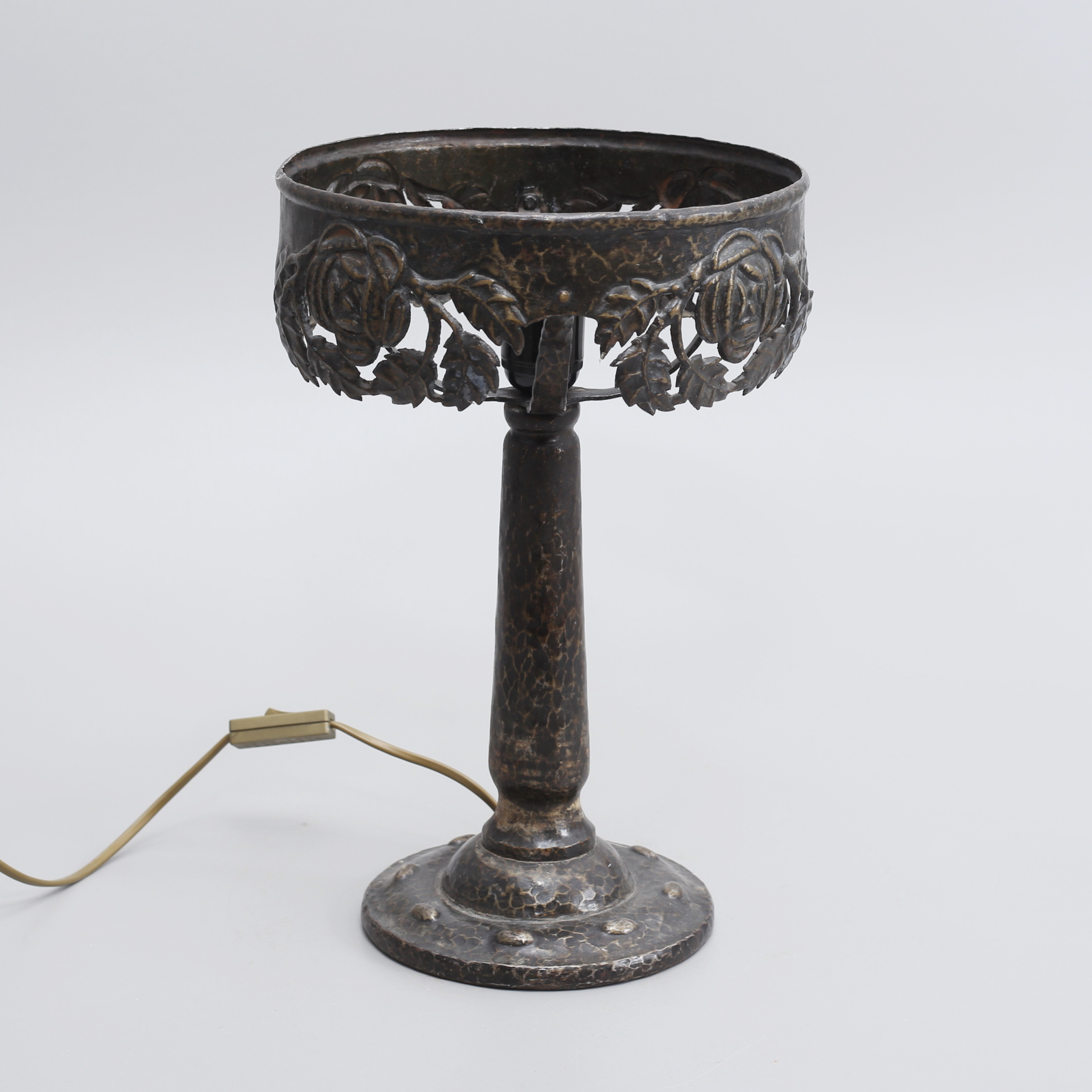 BORDSLAMPA, koppar, jugend.