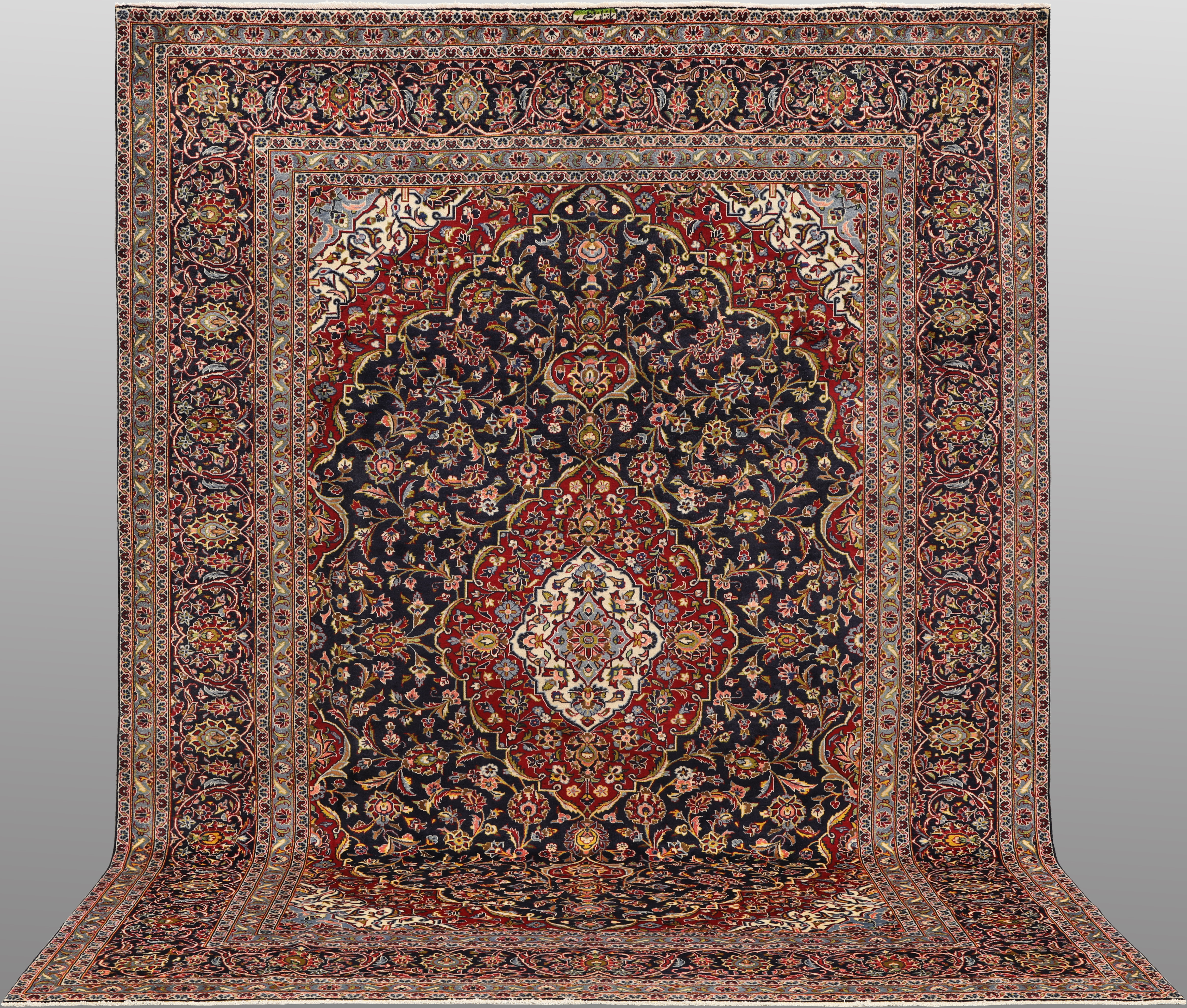 SALONGSMATTA Keshan, signerad, 380x272 cm.