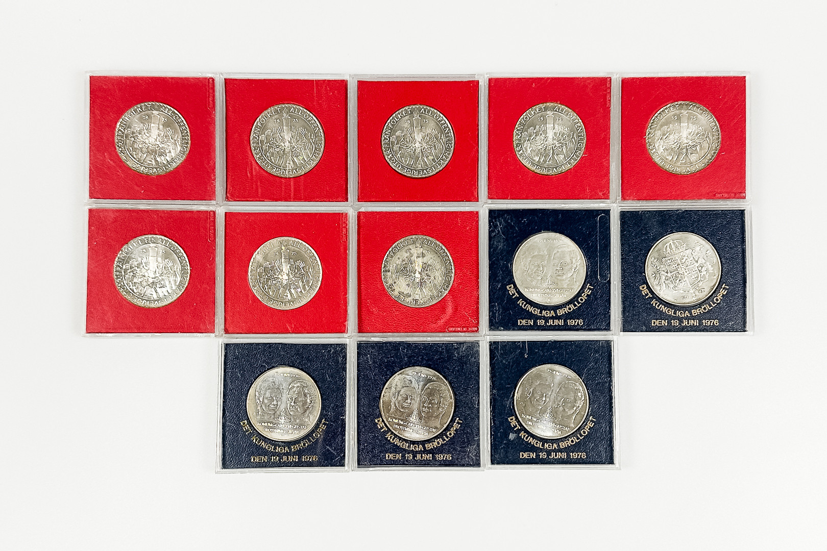 MYNT, 13 st, 50-kronor, Sterlingsilver.