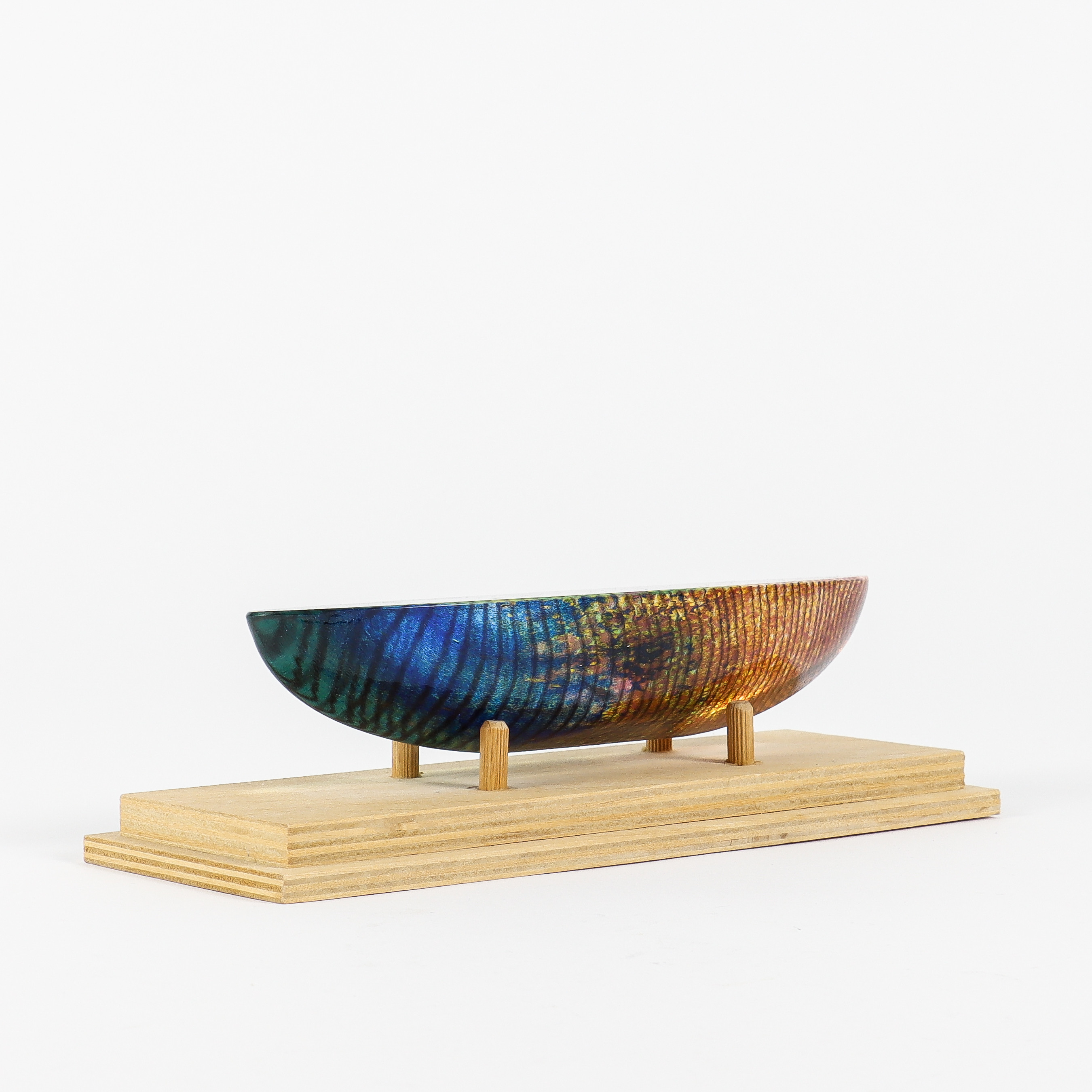 BERTIL VALLIEN. Båt, konstglas, signerad 00592195.