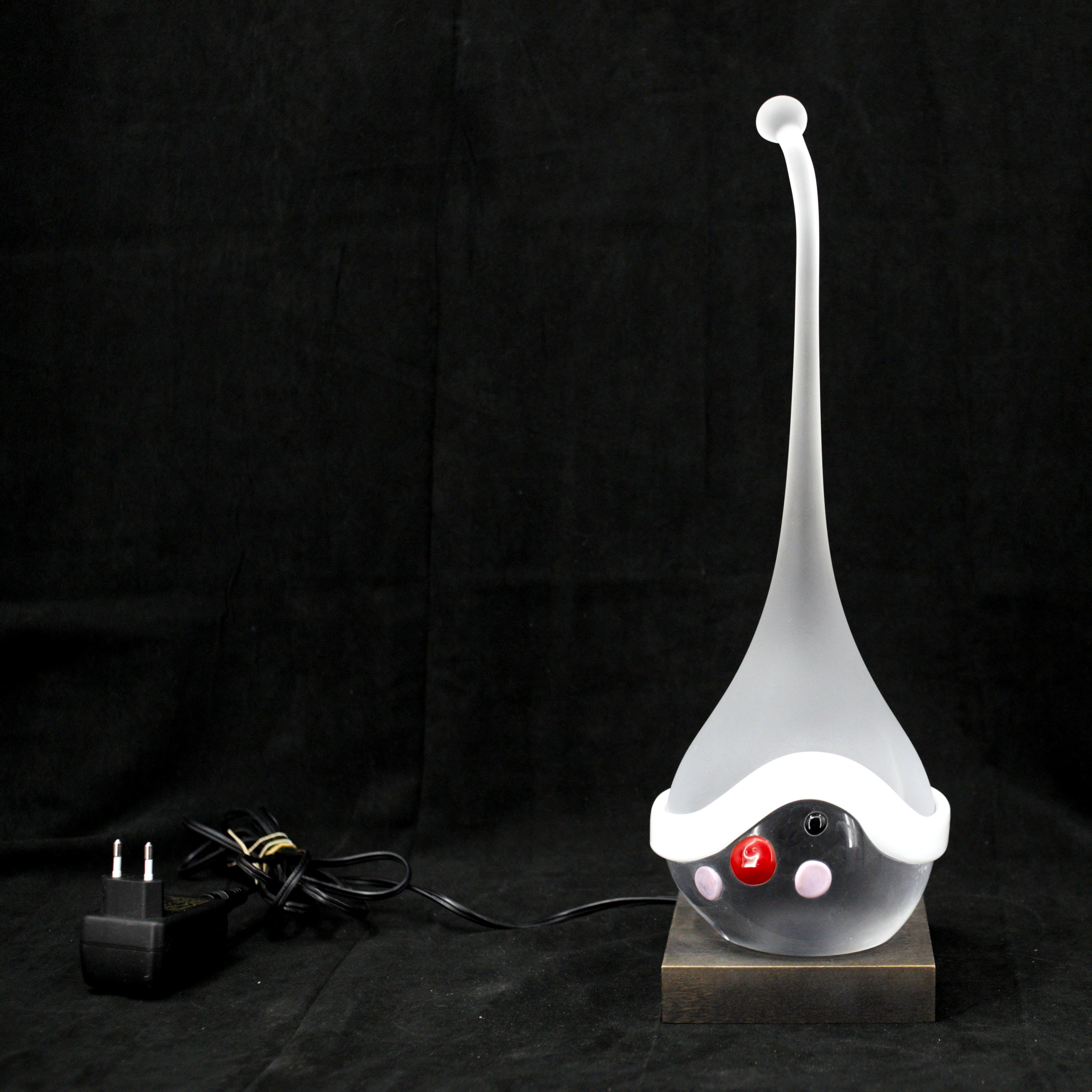 ULLA-CARIN BERGQVIST. Skulptur, "Putte Stor", glas, belysning, Strömbergshyttan, signerad, 2008.