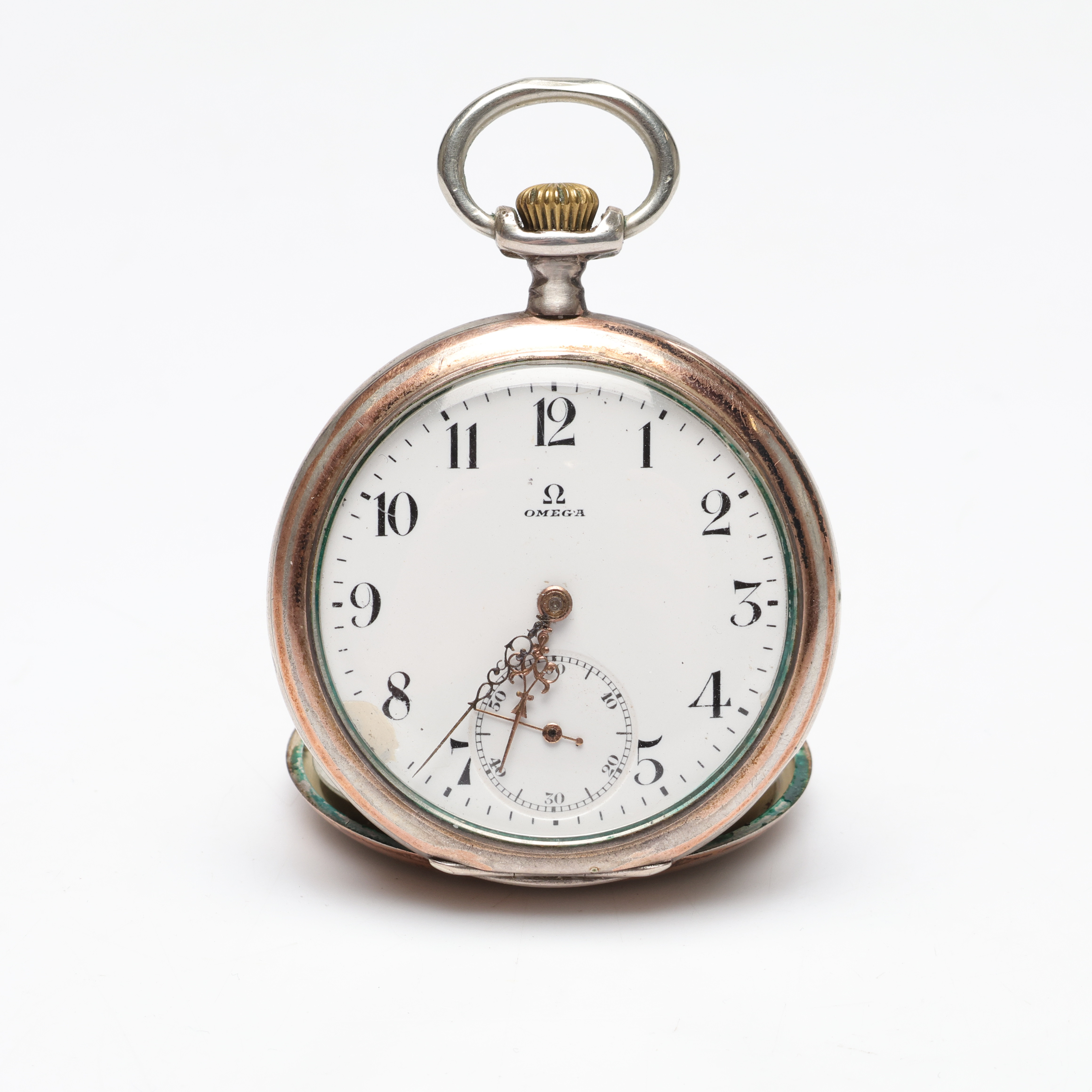 FICKUR, silver, Omega, tidigt 1900-tal.