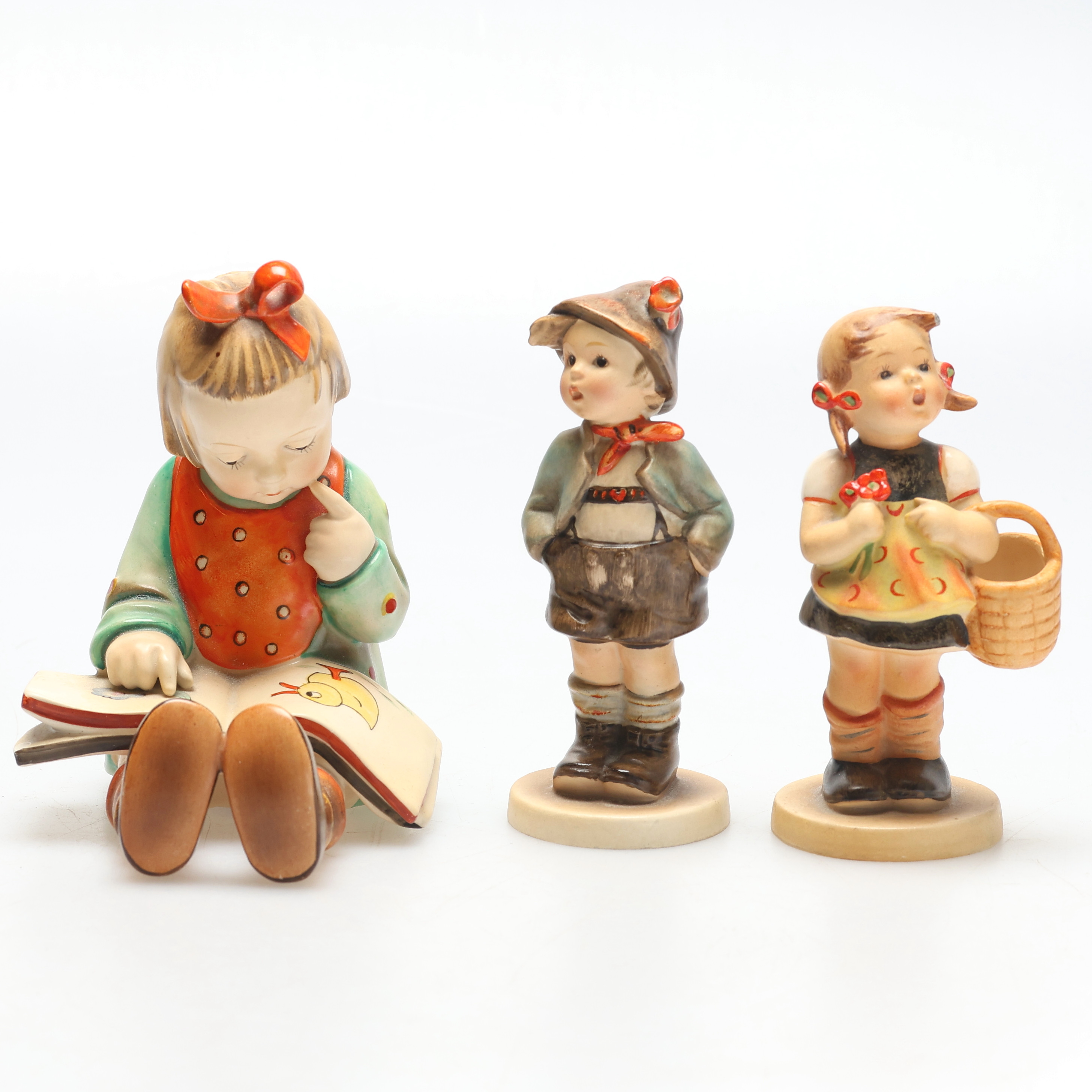 MARIA INNOCENTIA HUMMEL. Figuriner, 3 st, porslin, Goebel, Tyskland.