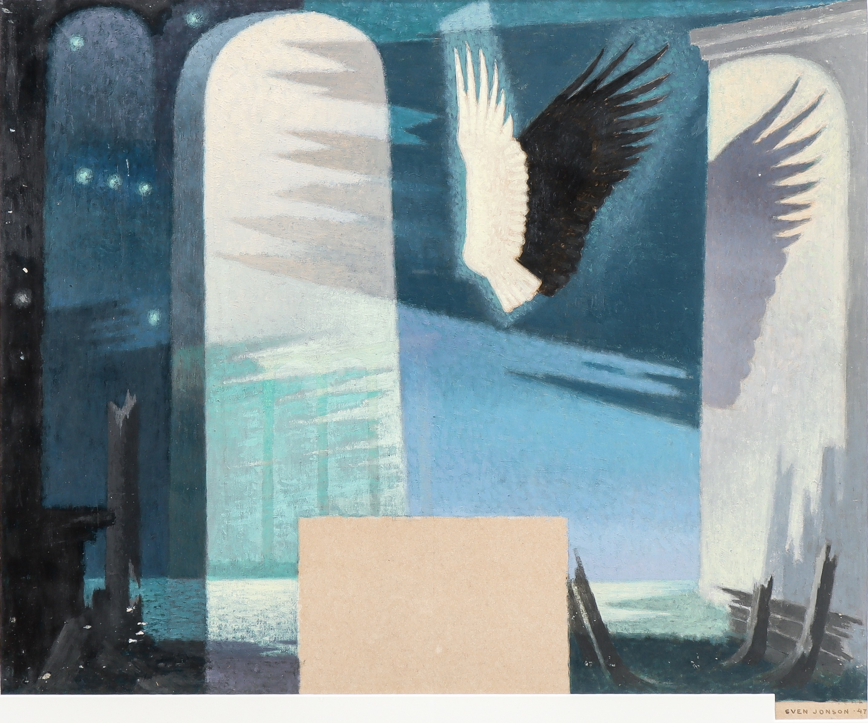 SVEN JONSON. Surrealistisk bild.