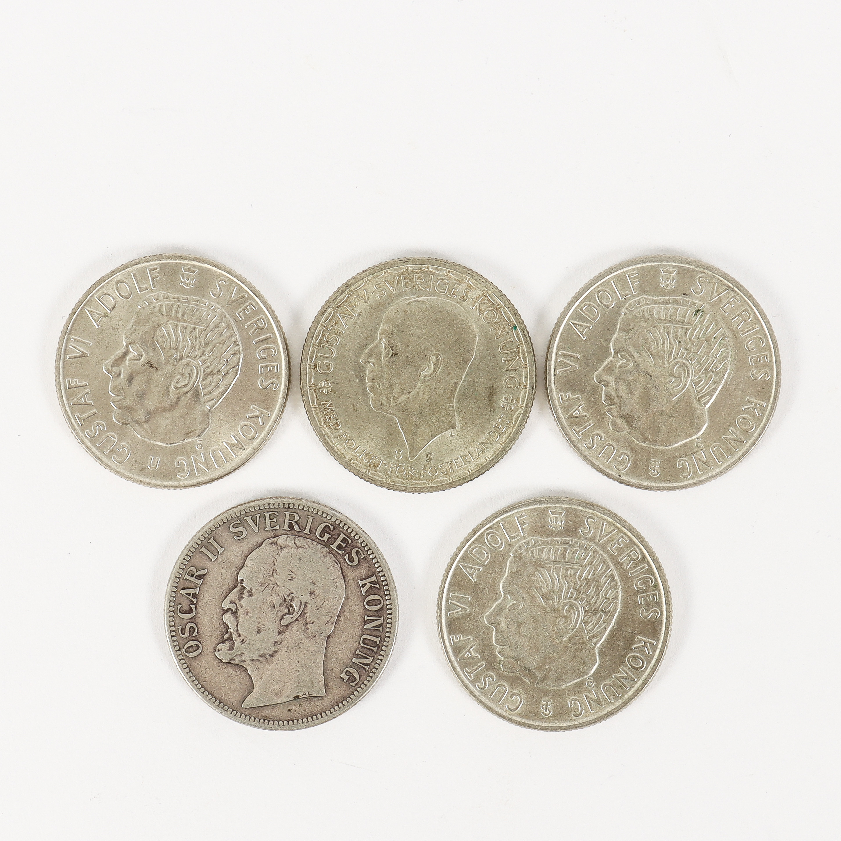 MYNT 5-stycken 2-kronor.