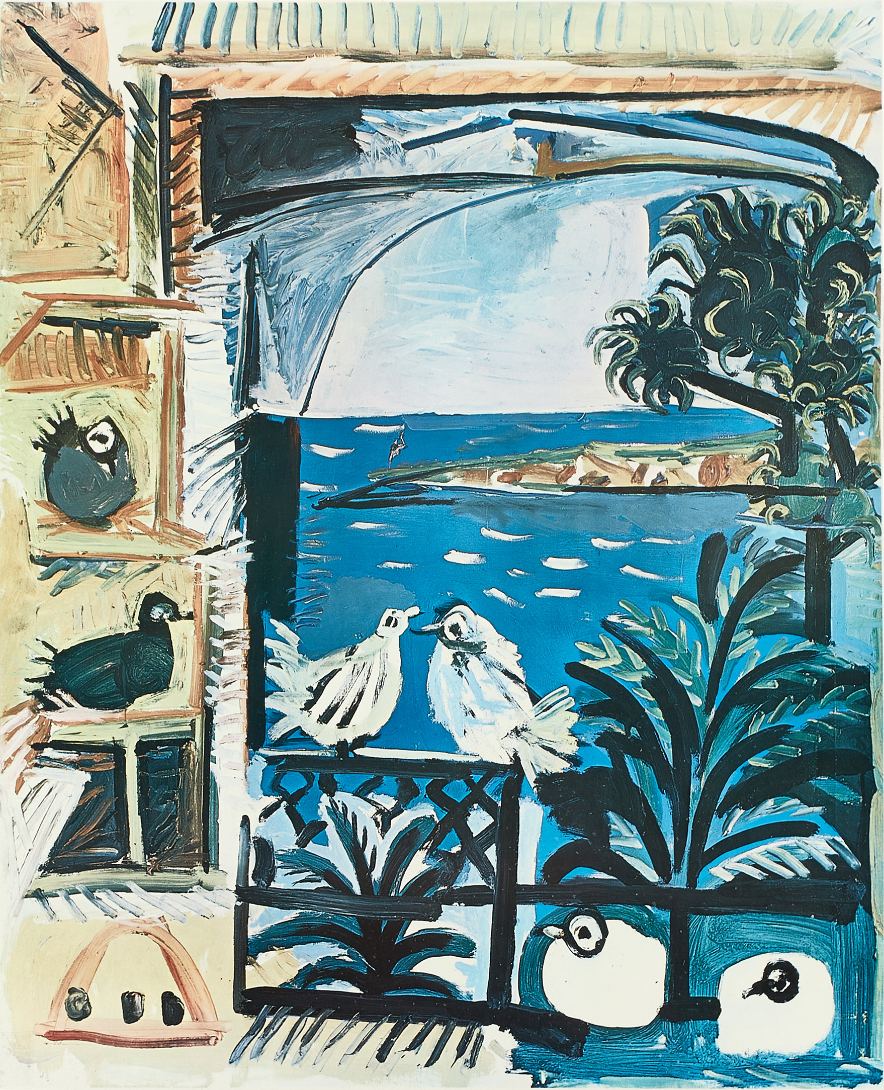 PICASSO, efter, Cote D'Azur, affisch.
