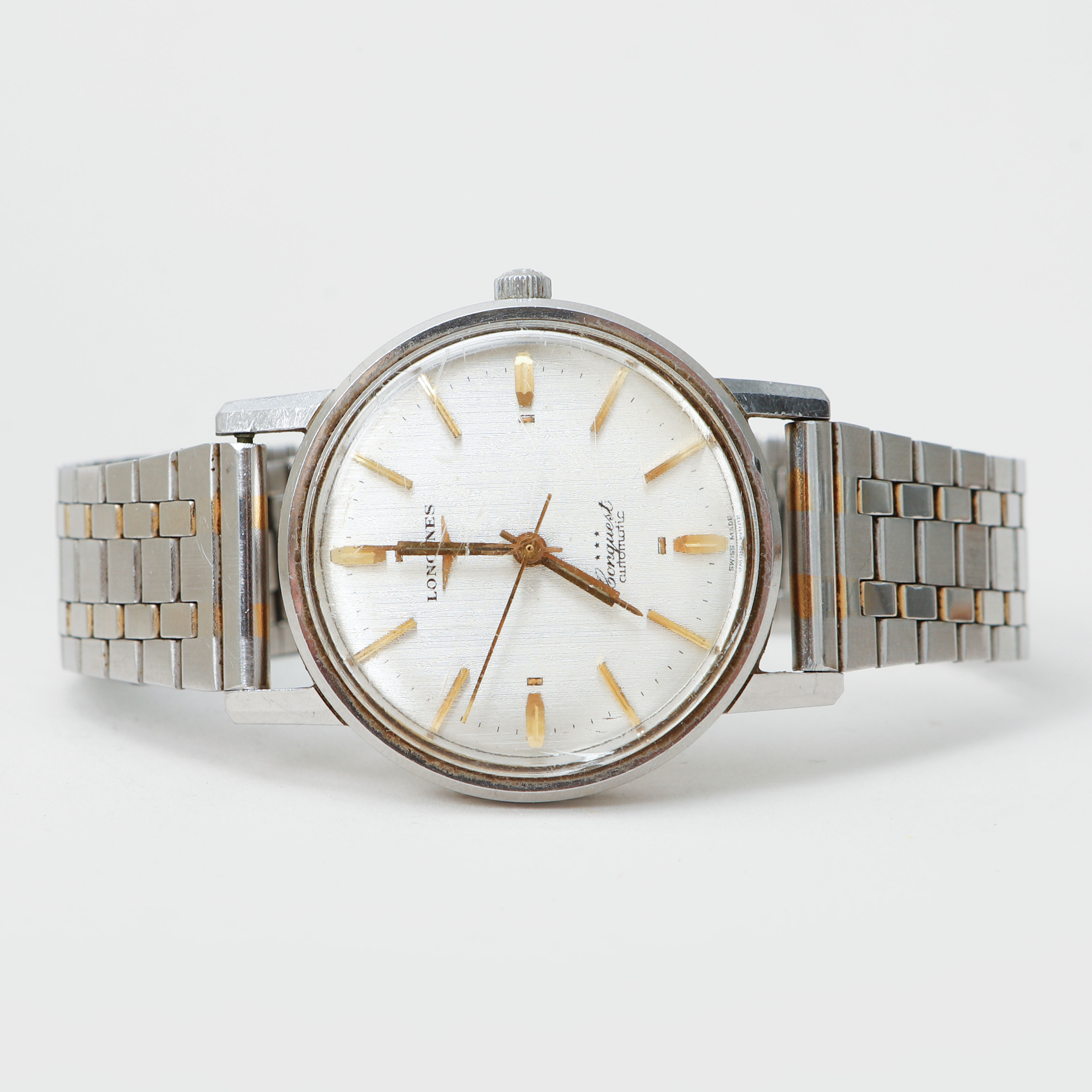 ARMBANDSUR Longines, Conquest automatisk, stål, ca 1960.