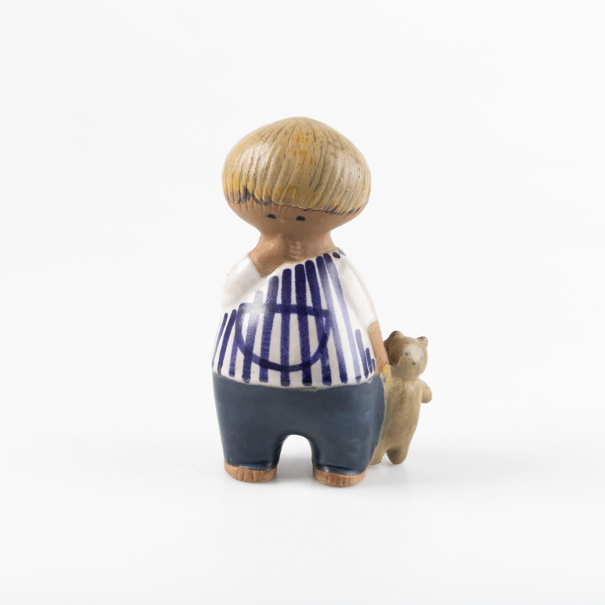 LISA LARSON. Figurin, stengods, "Malin", Gustavsberg.