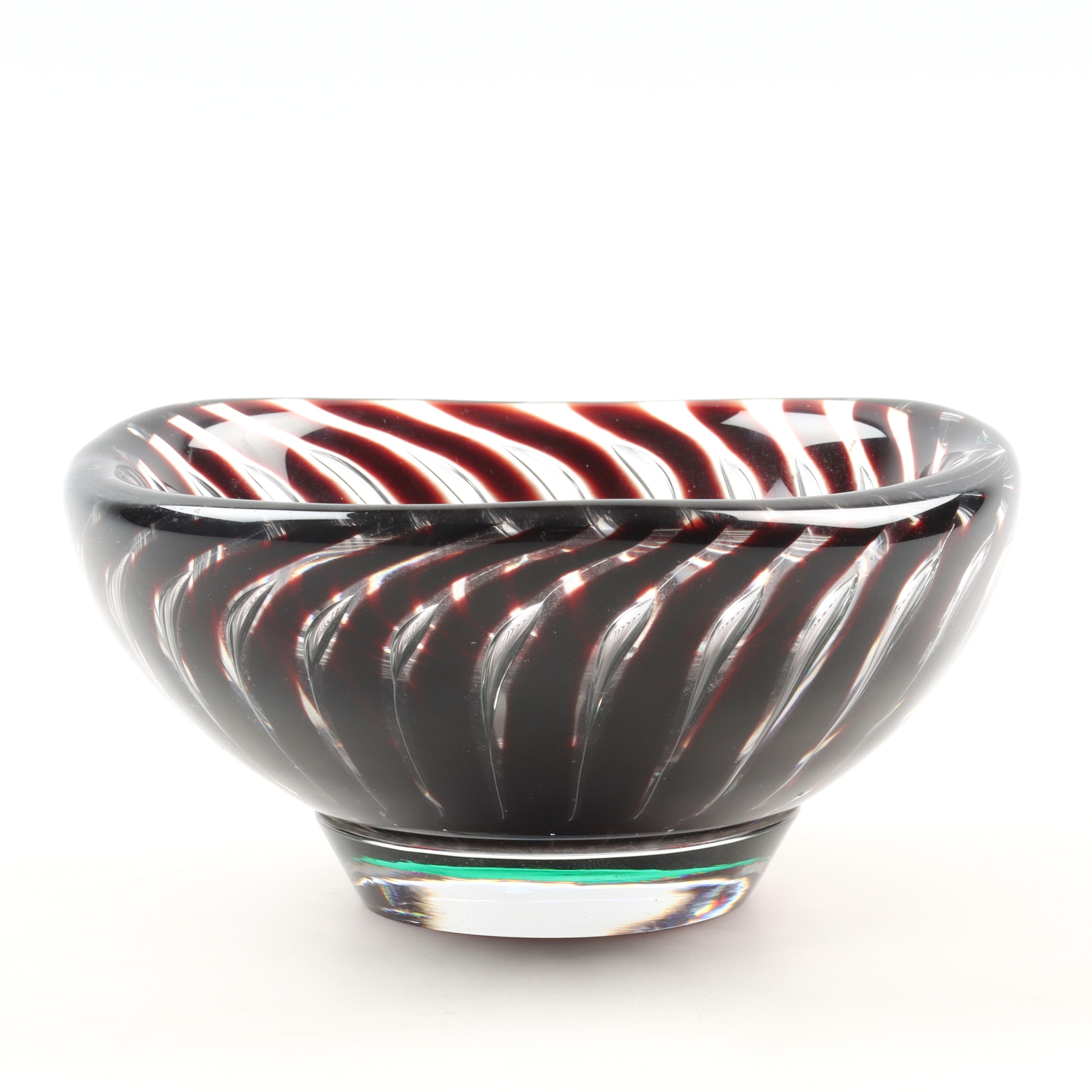 EDVIN ÖHRSTRÖM. Skål, glas, "Ariel", Orrefors, signerad.