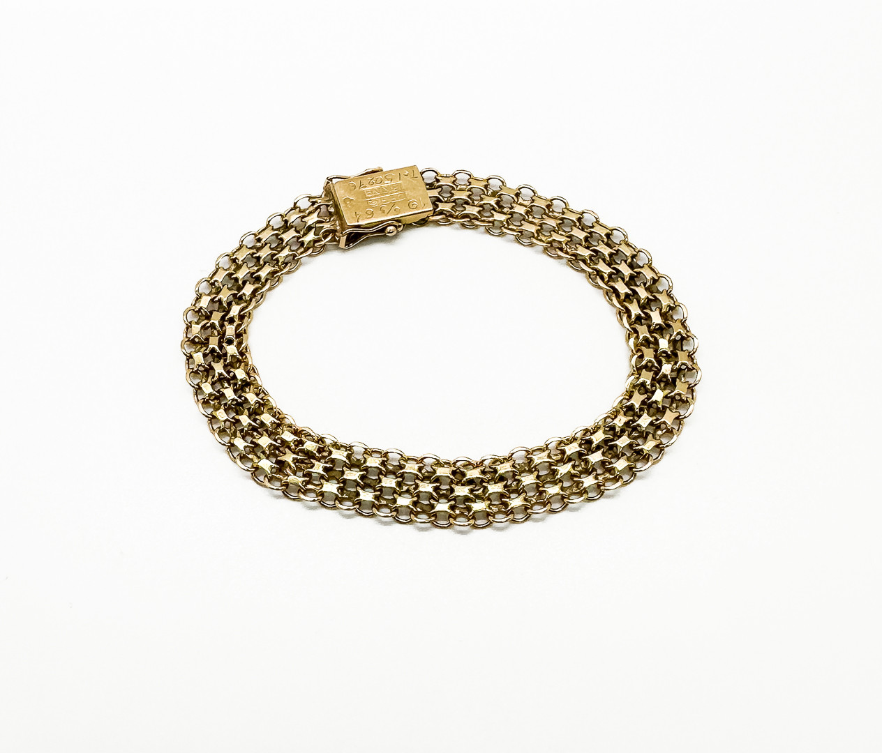 ARMBAND, x-länk, 18k Guld, CFG, 1963.