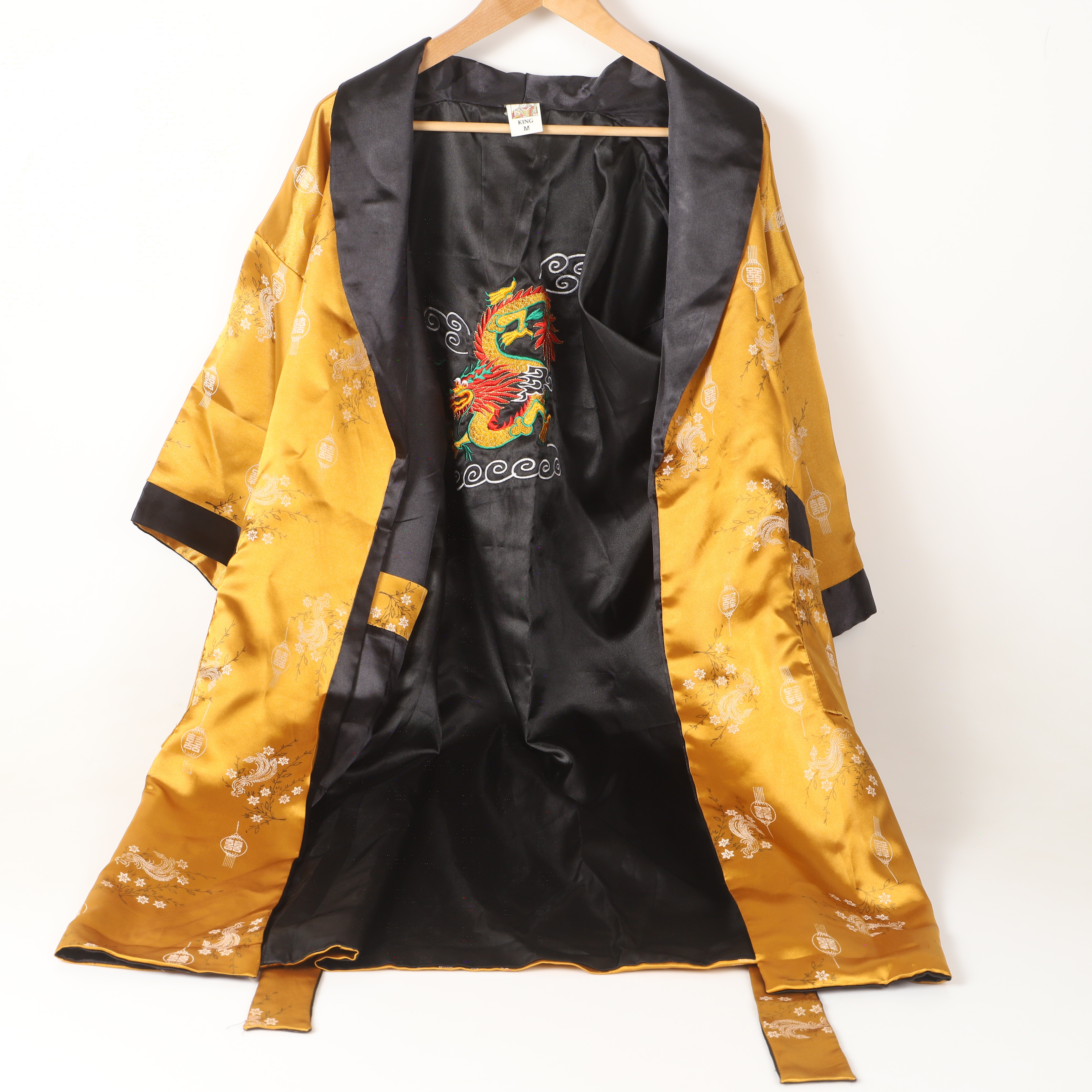 MORGONROCK/KIMONO, silke, Kina, 1900-talets senare del.