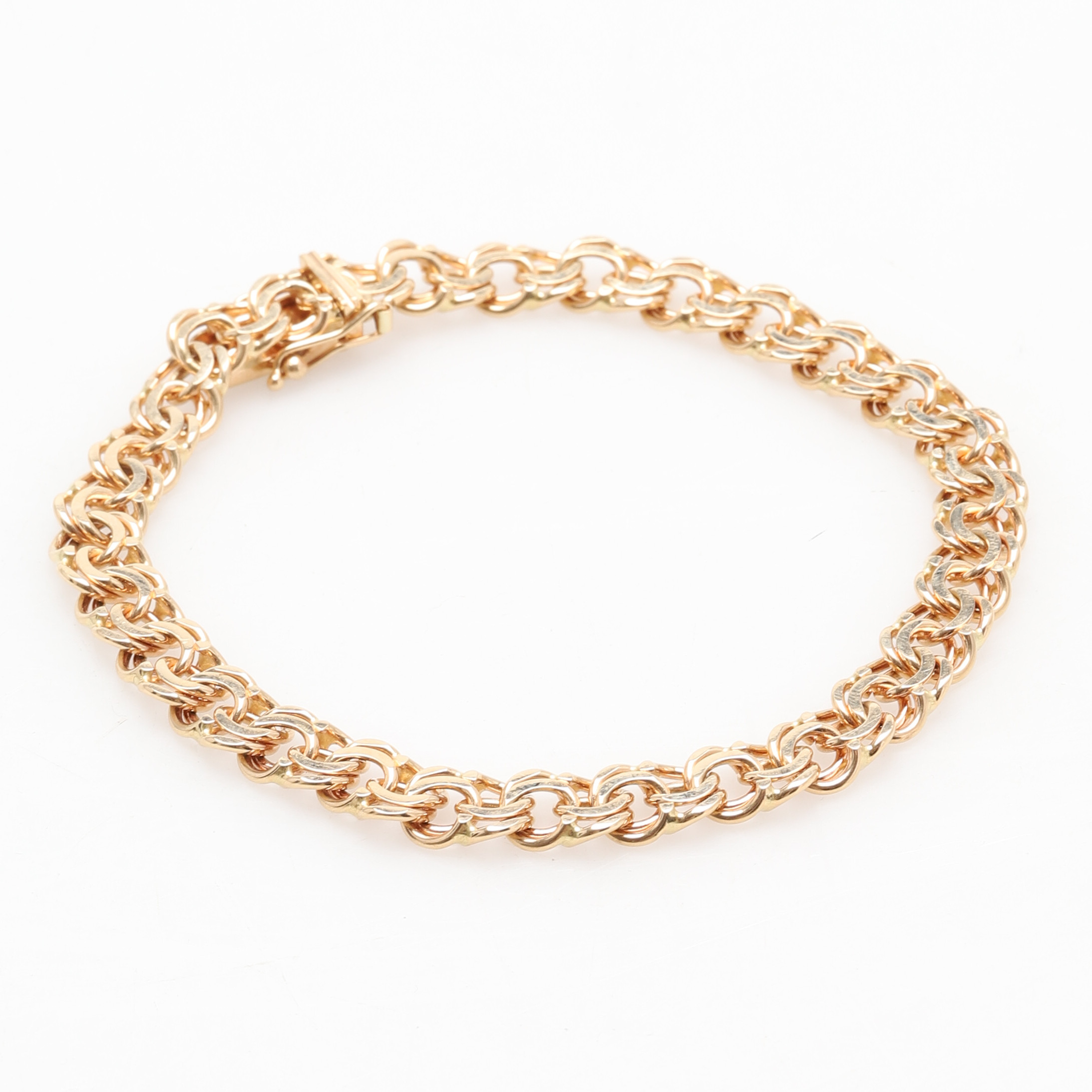 ARMBAND. 18K guld. Bismarck. Svenska stämplar. Vikt ca 24 gram.