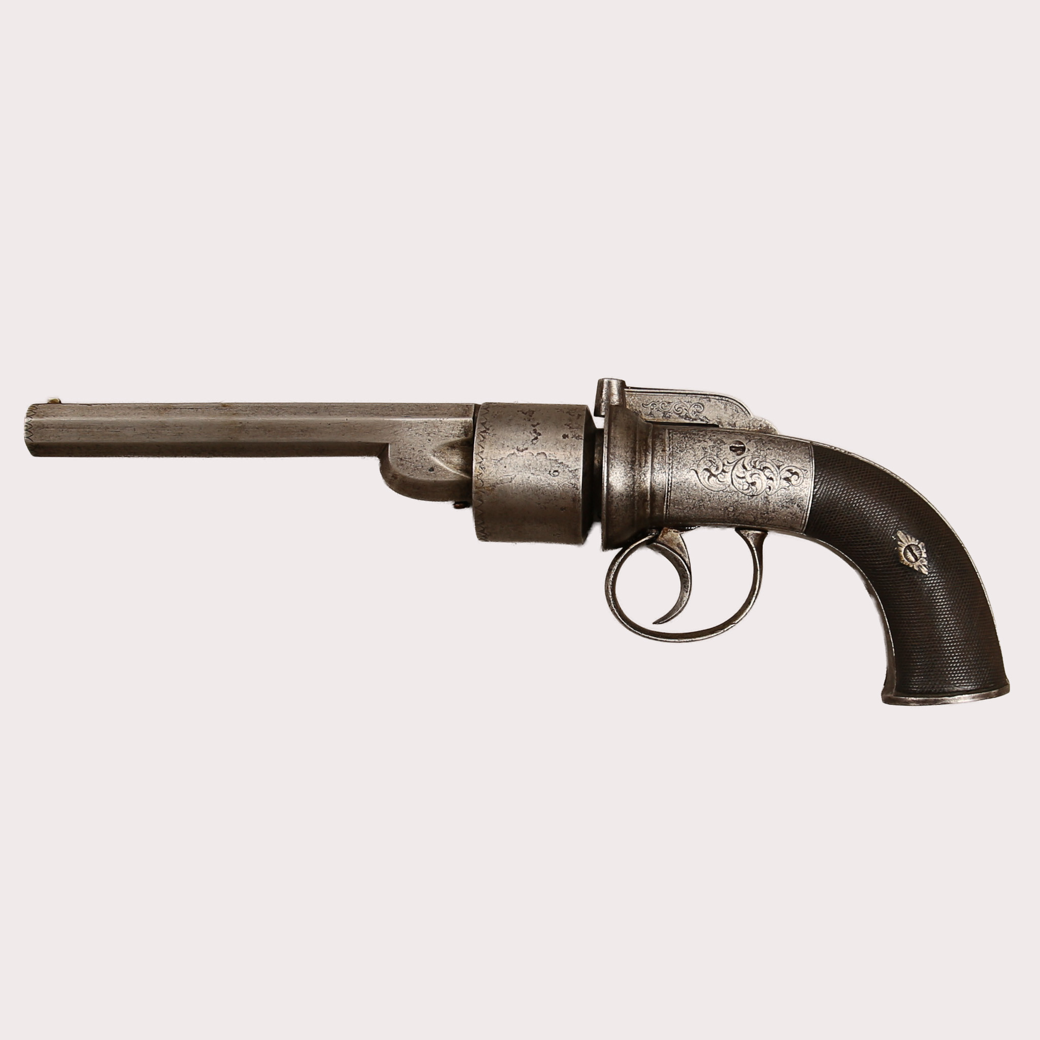 SLAGLÅSREVOLVER, Transitional revolver. Storbritannien, 1840-1850-tal.