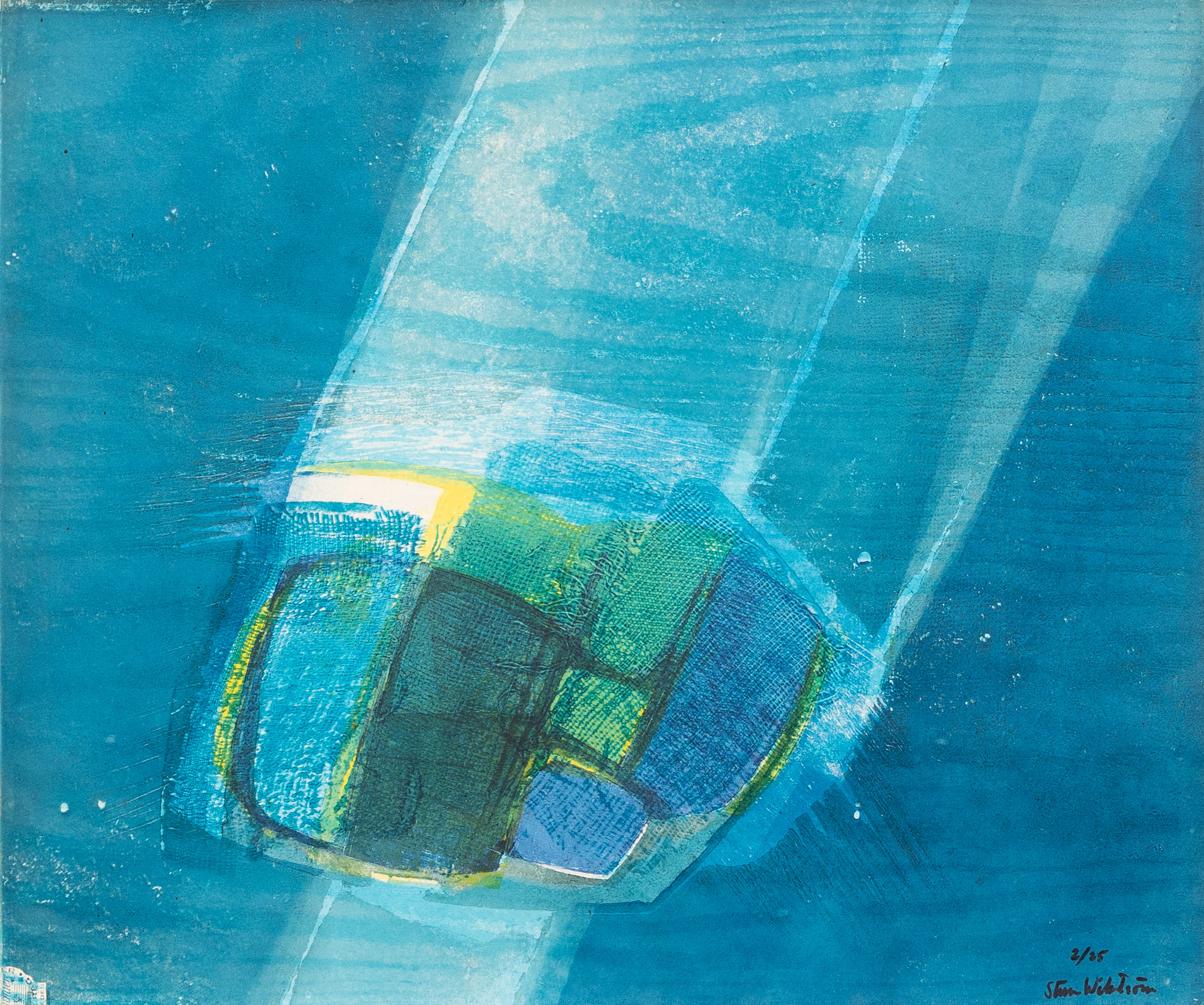 STURE WIKSTRÖM (1921-1993). Komposition, litografi nr 2/25 signerad.