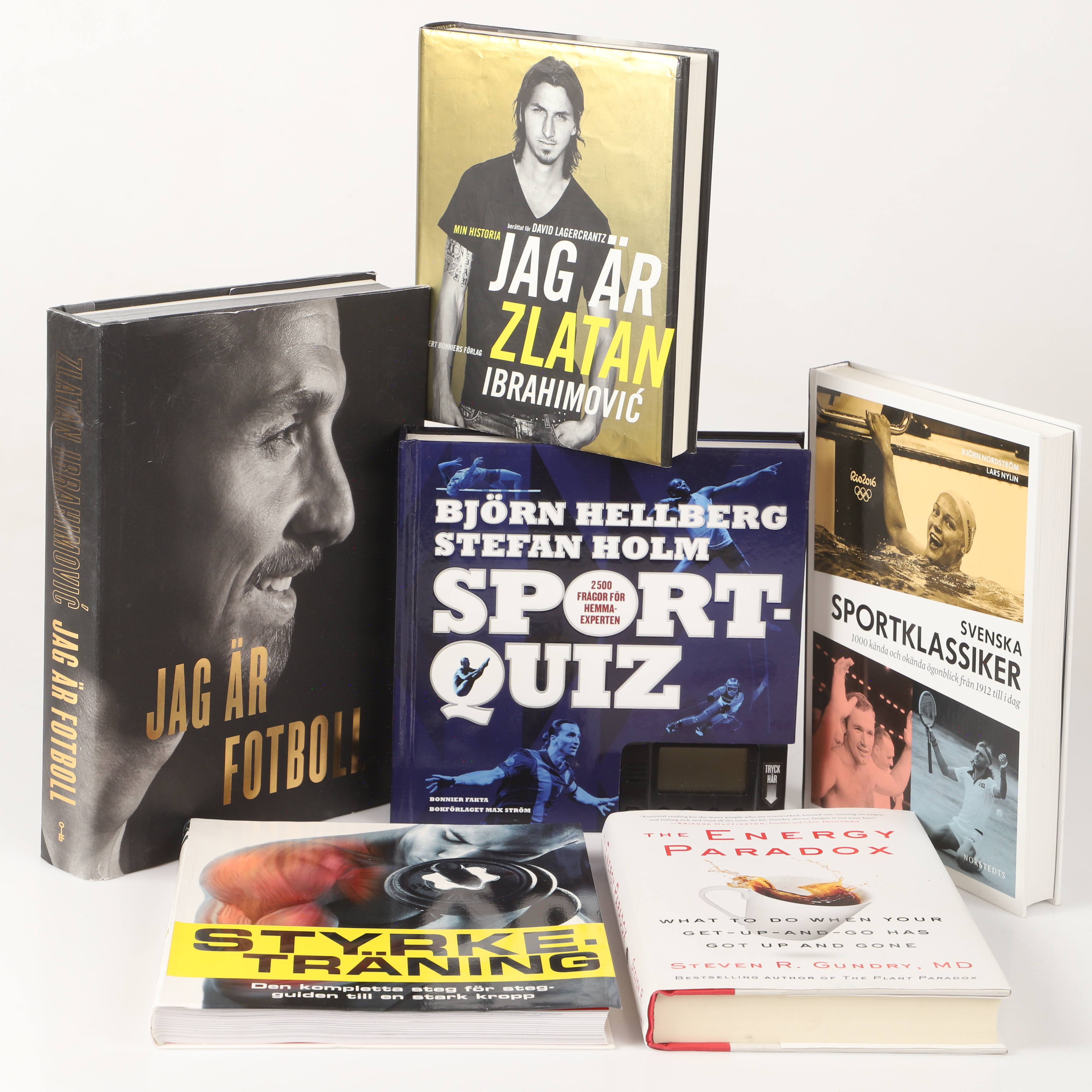 BÖCKER, 6 stycken, bl. a. Zlatan Ibrahimovic.