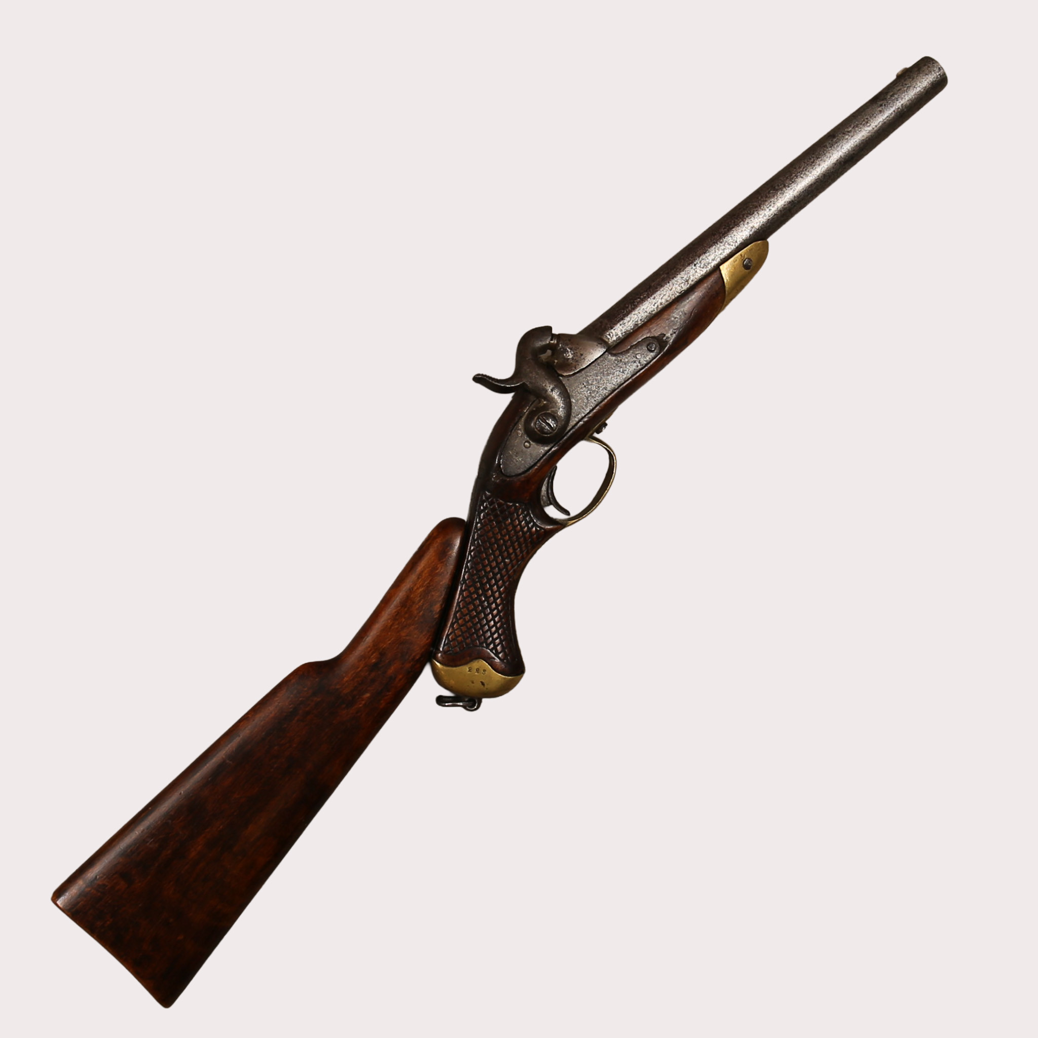 SLAGLÅSPISTOL, Sverige, m/1850 studsare för manskap vid kavalleriet, Skånska husarregementet med löskolv.