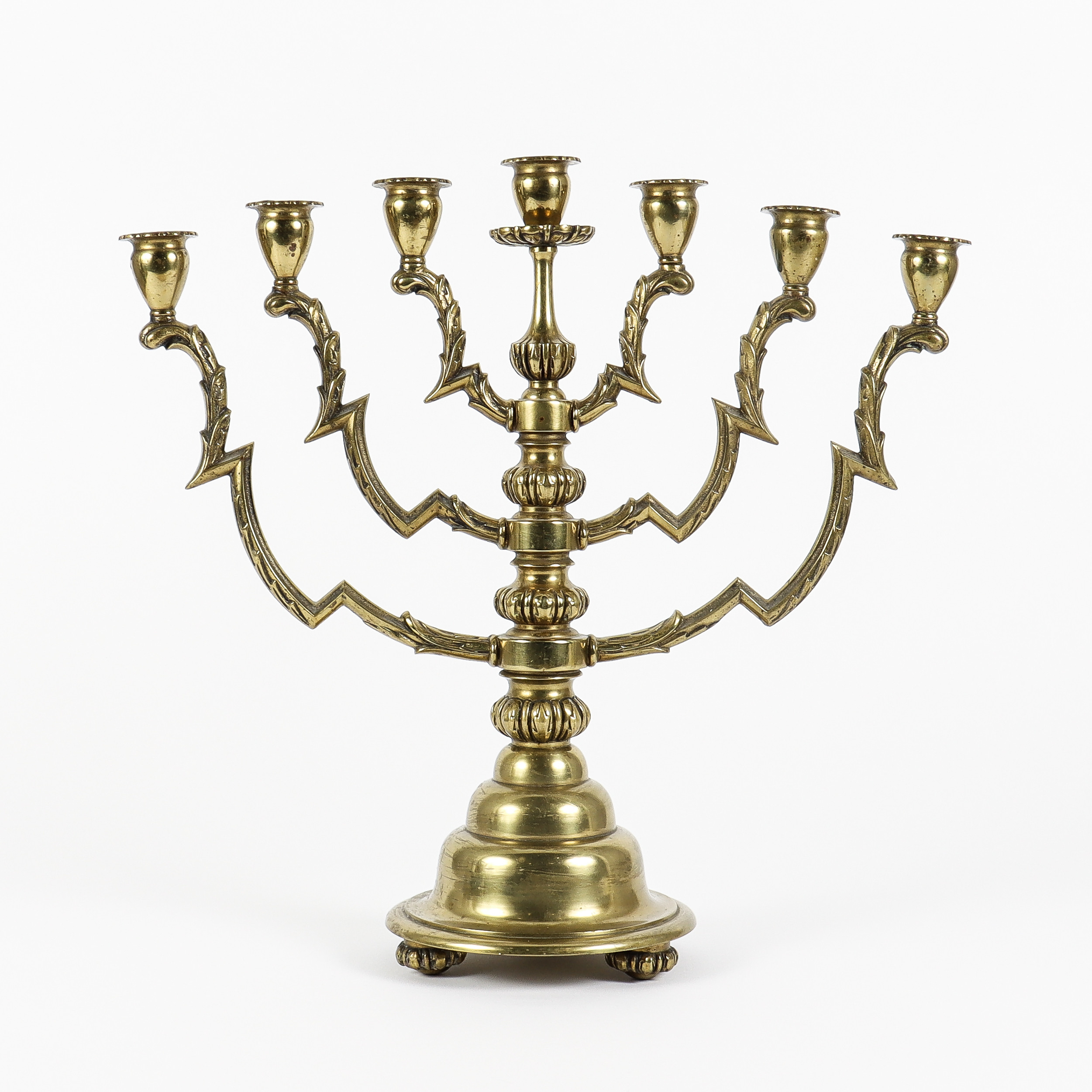 LJUSSTAKE gjuten mässing, 18/1900-tal.