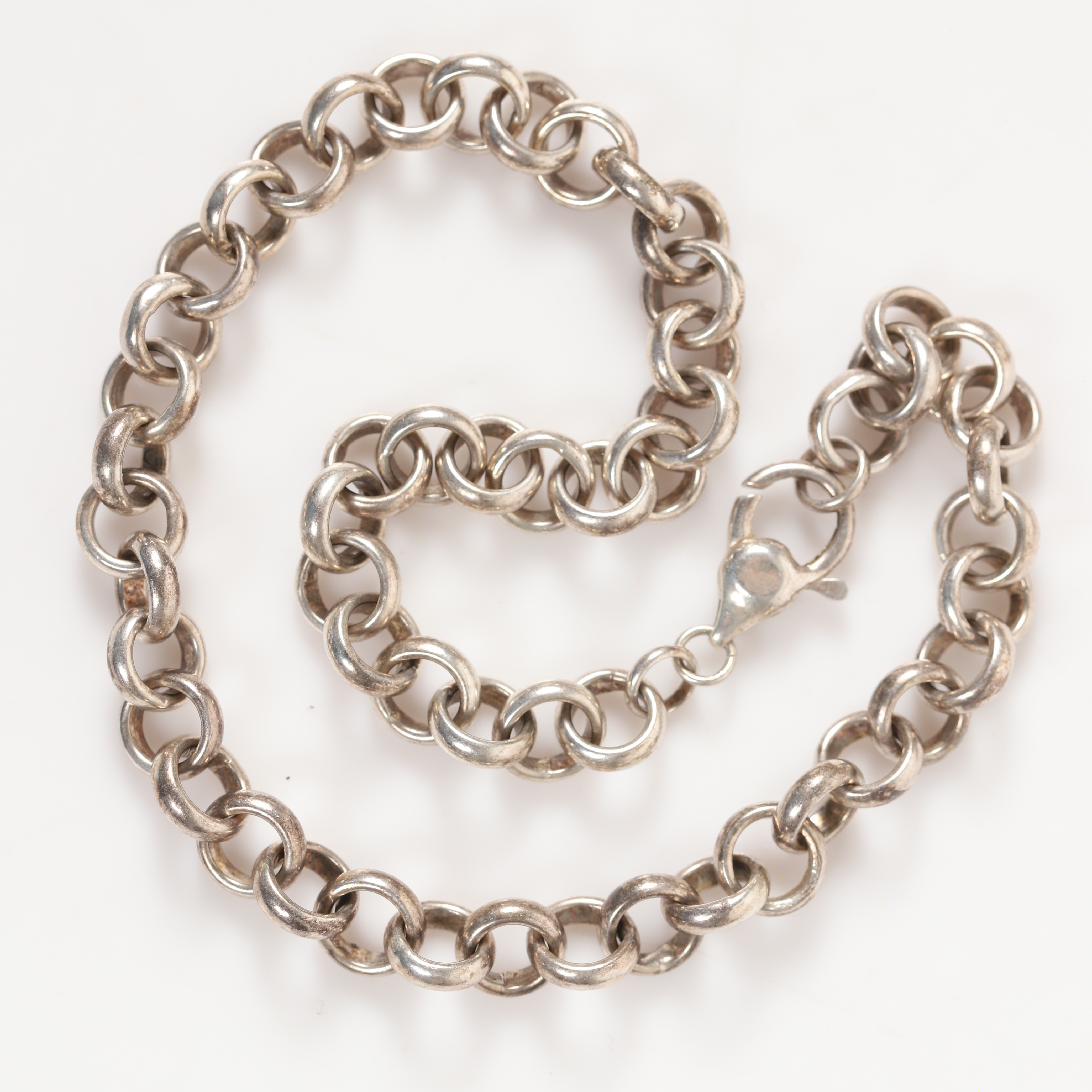 COLLIER, ankarlänk, sterlingsilver.