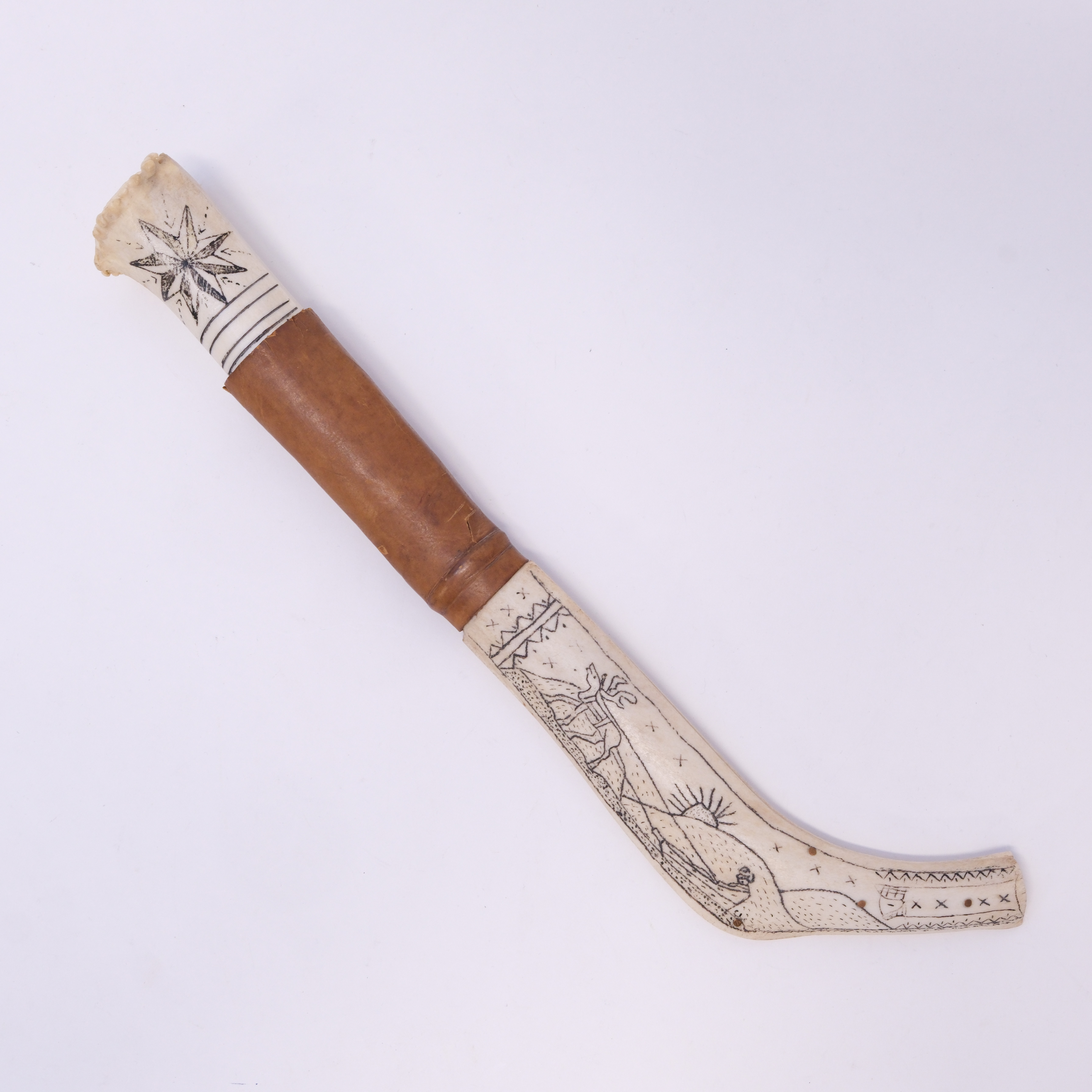 KNIV, HALVHORN.