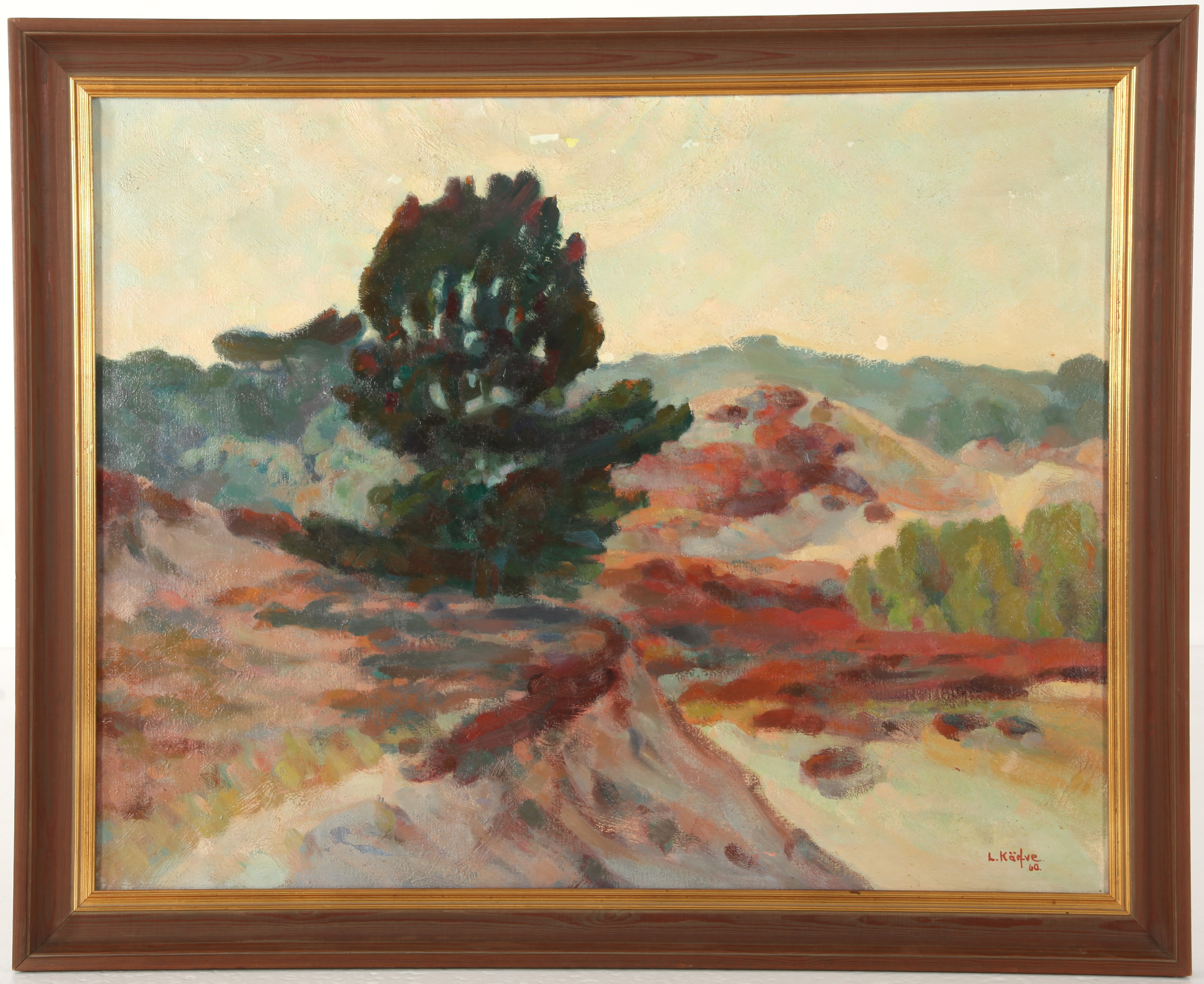 LULL KÄRFVE. 1921-1997. Olja på duk, Skånemotiv.