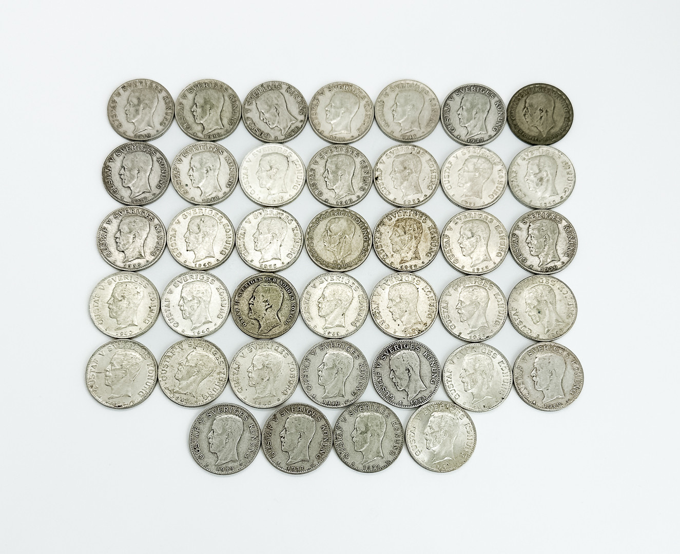 MYNT, parti 1-kronor, Silver 40/80%.
