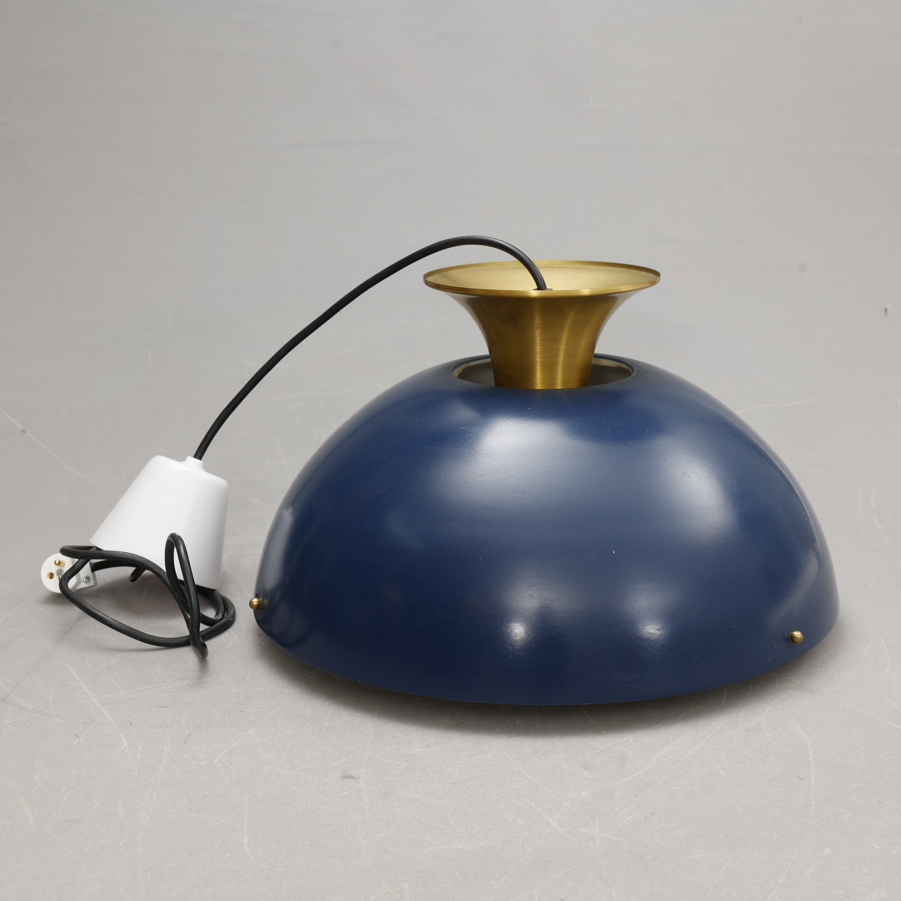 EINAR BÄCKSTRÖM. TAKLAMPA, metall, 1950/60-tal, Einar Bäckströms metallvayfabrik.