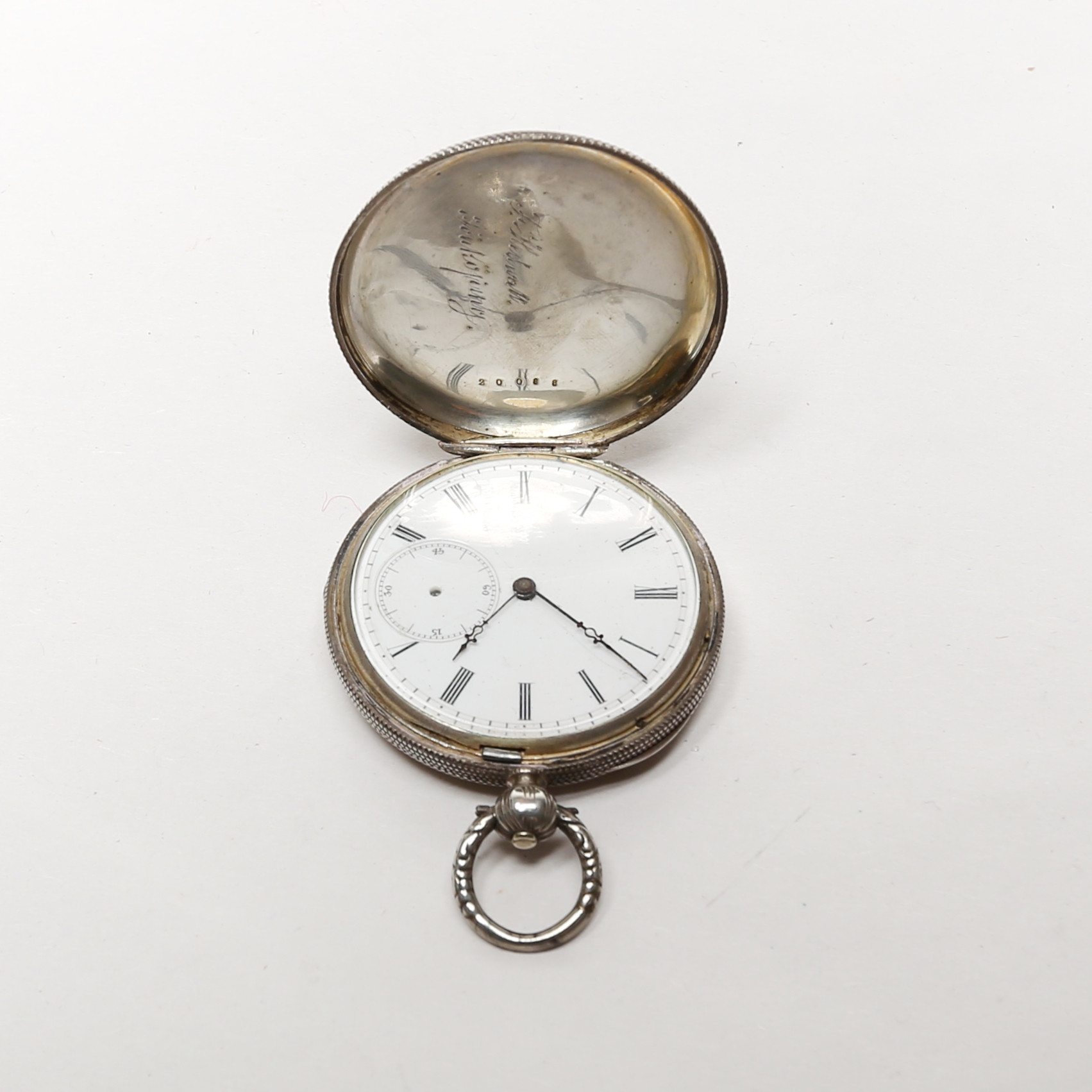 FICKUR, med savonett, möjligen silver, sekelskiftet 1900.