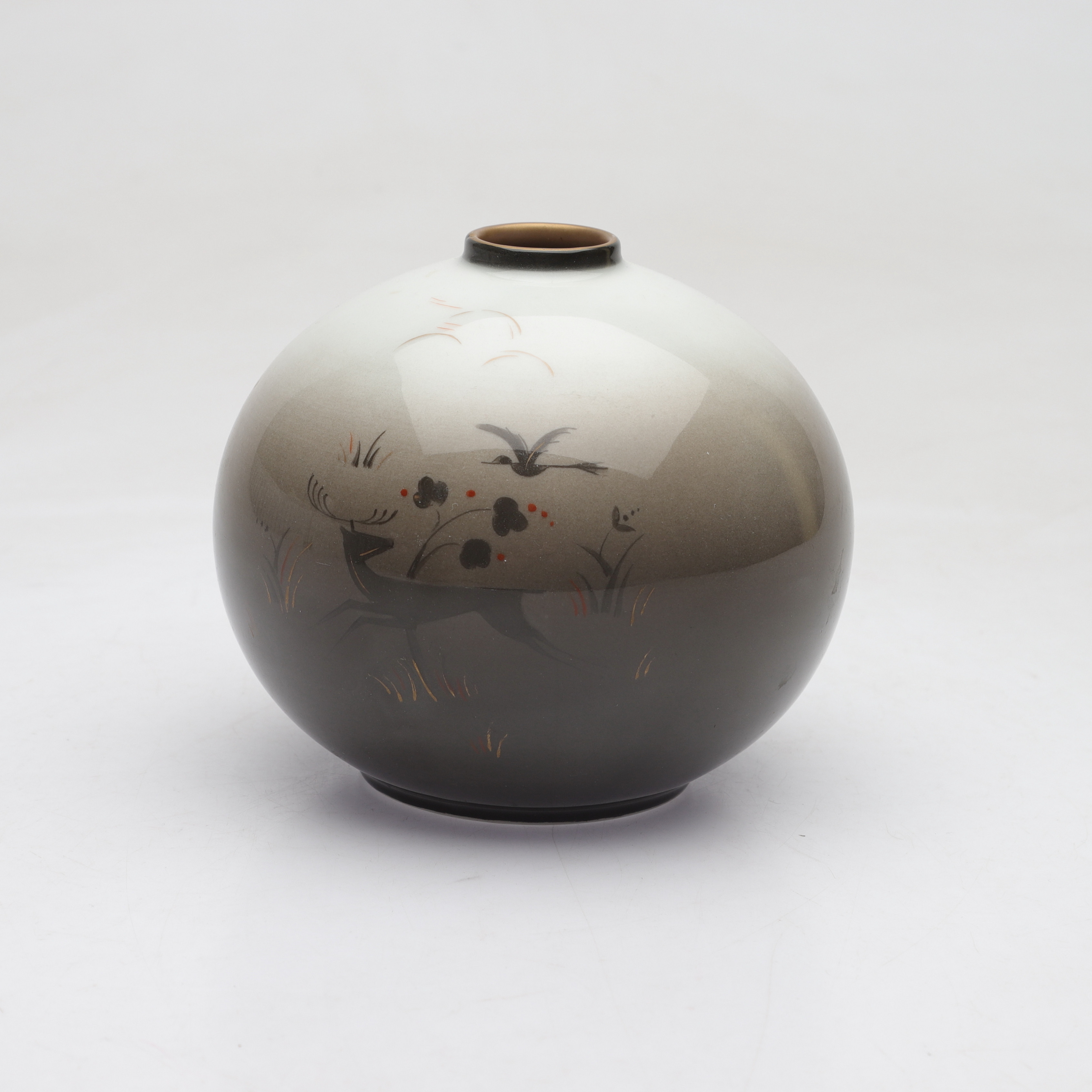 NORA GULBRANDSEN (1894-1978). Vas, porslin, porsgrunds porselænsfabrik, art deco, Norge, 1930-tal.