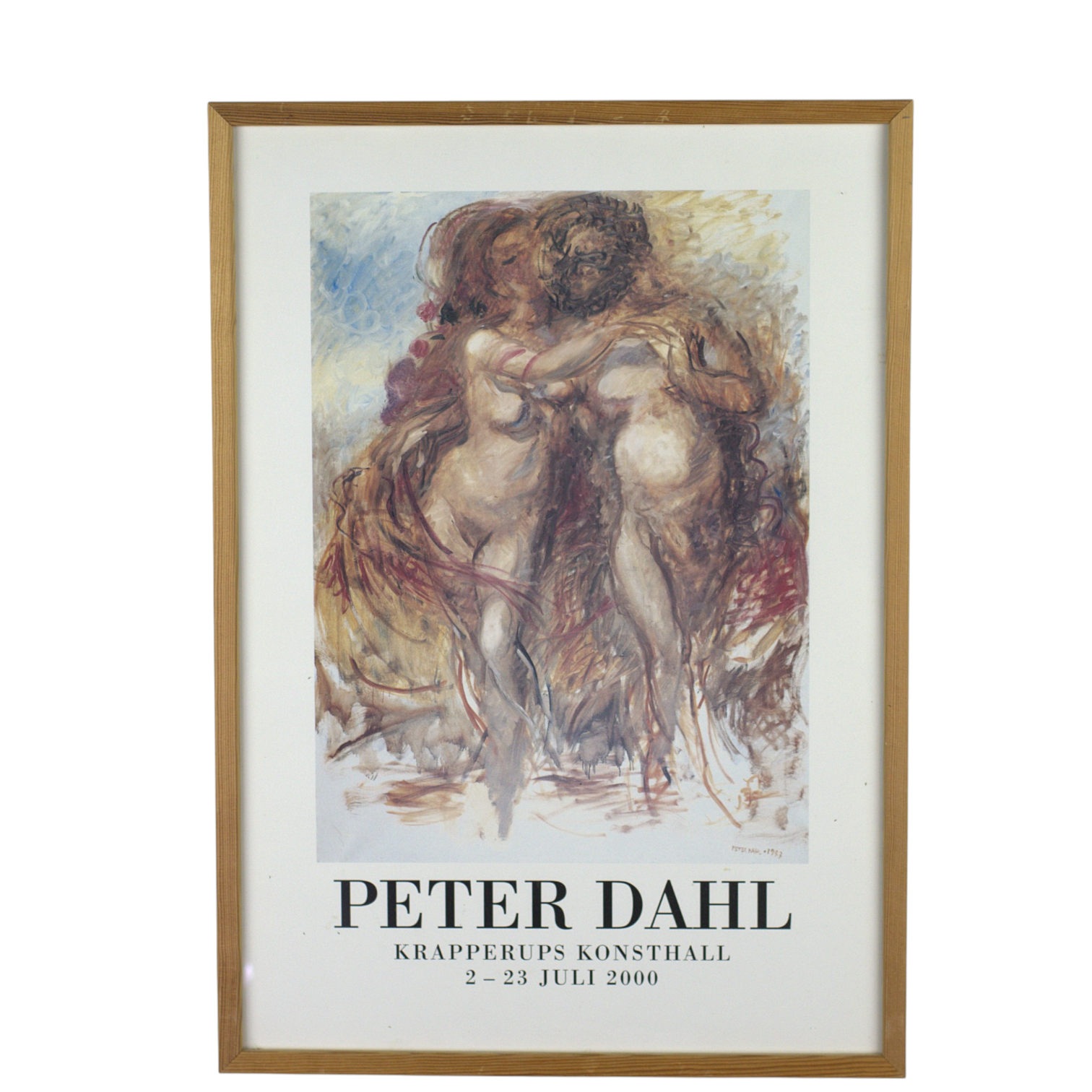 PETER DAHL. Utställningsaffisch, Krapperups Konsthall, 2000.