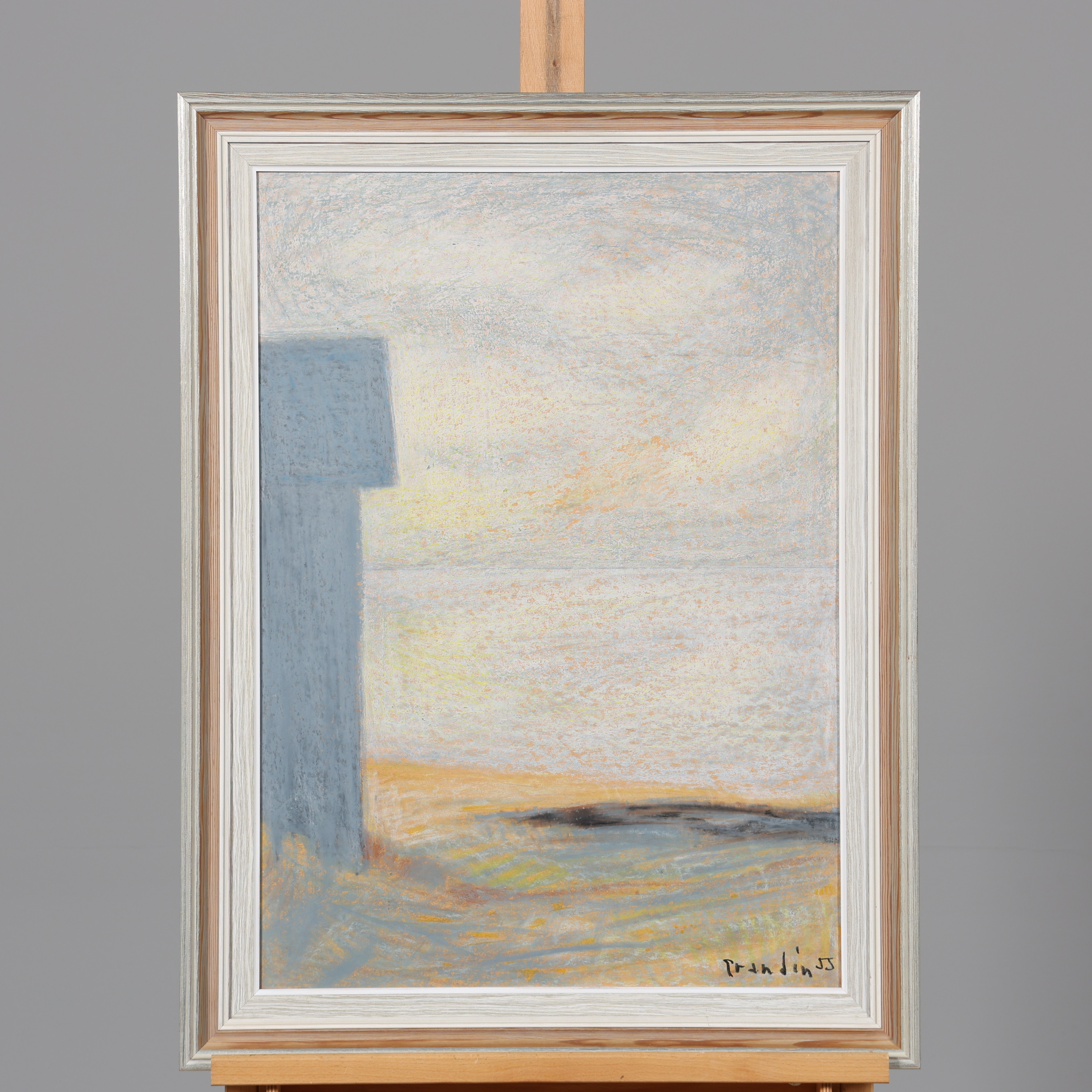 SVÄN GRANDIN. PASTELL, signerad samt daterad -55.