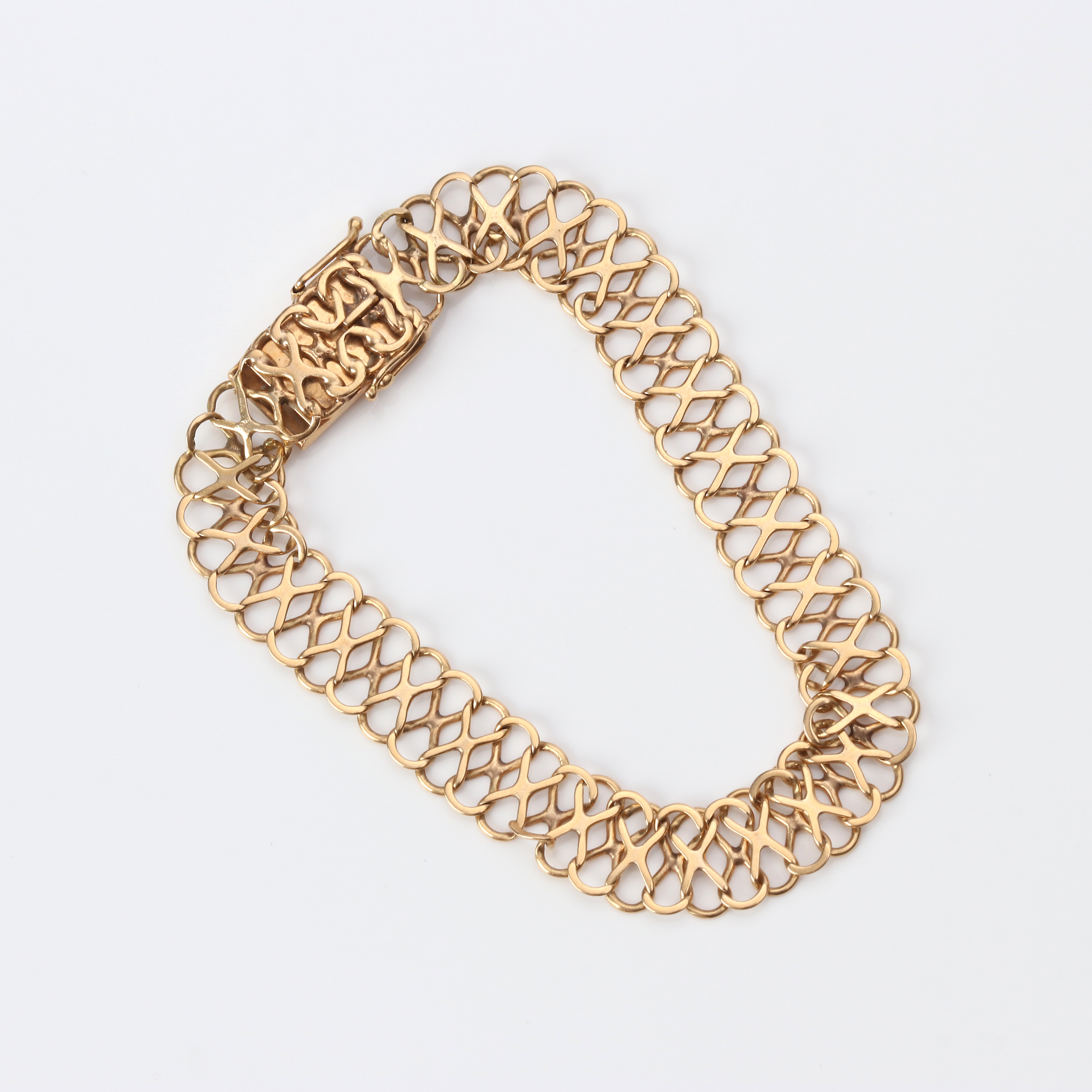 ARMBAND, FANTASILÄNK. 18k guld, vikt ca 12,1 gram.