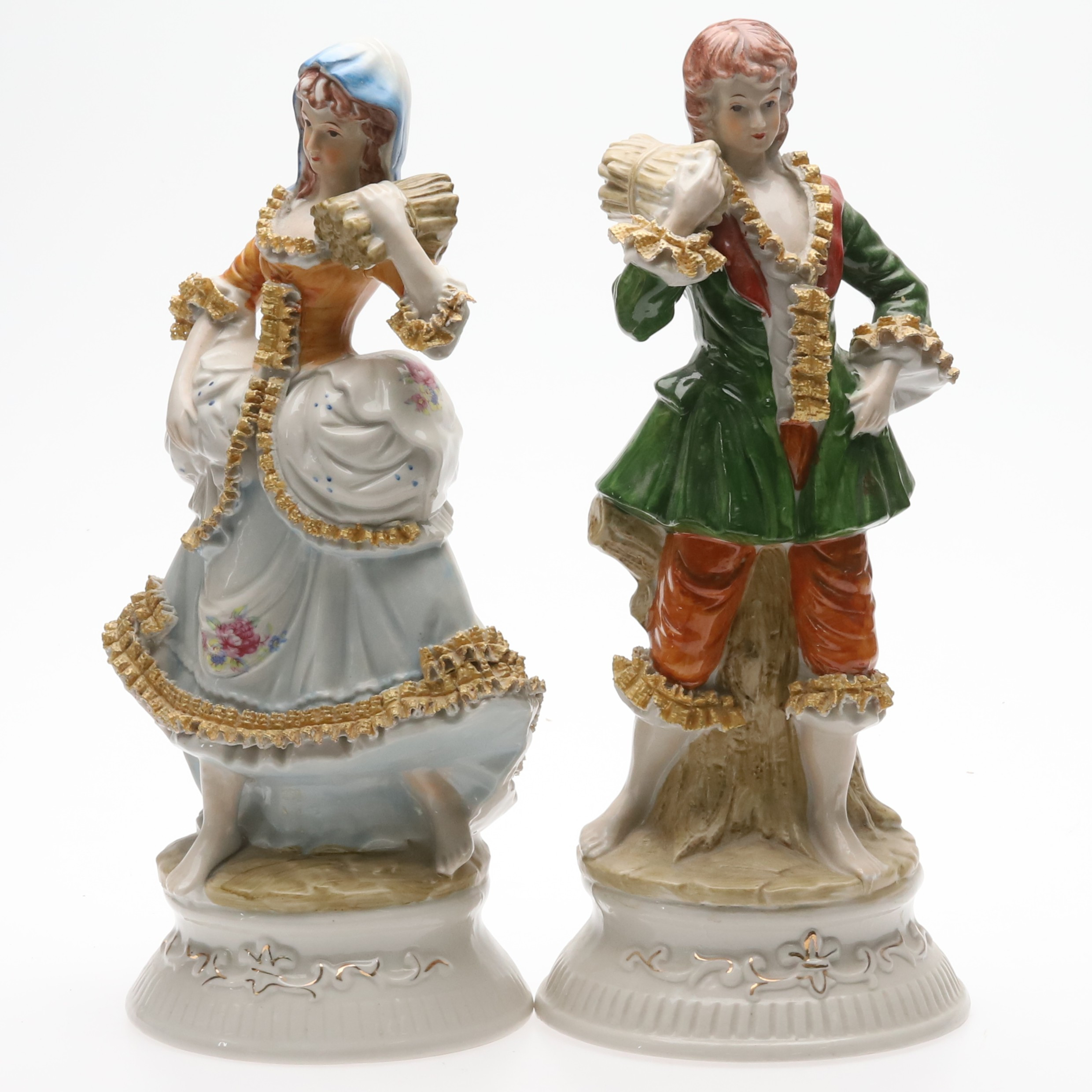 FIGURINER. 2 st. Porslin, 1900-tal.