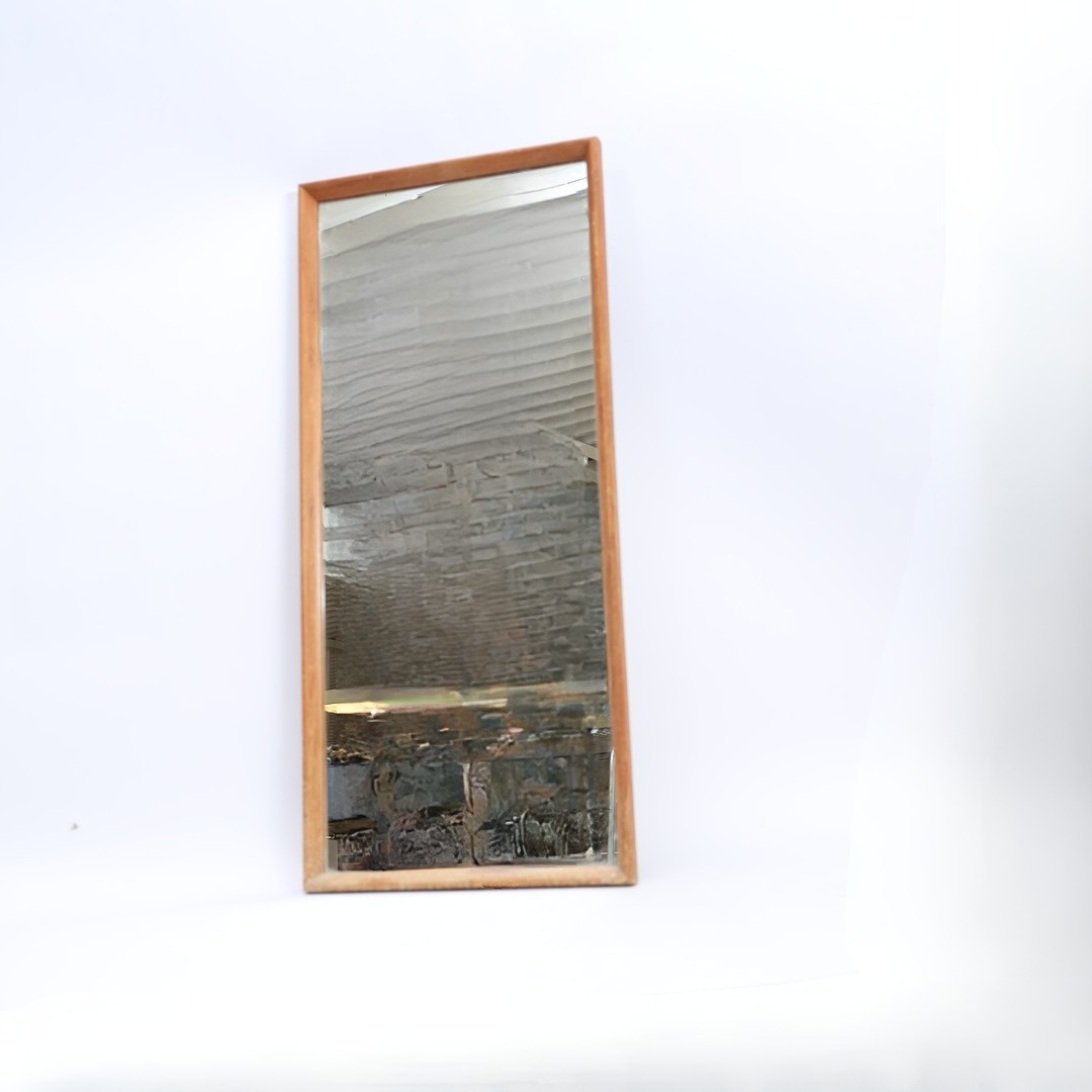 SPEGEL, "Eriksmålaglas" 1950-1960-tal, teak, etikettmärkt.