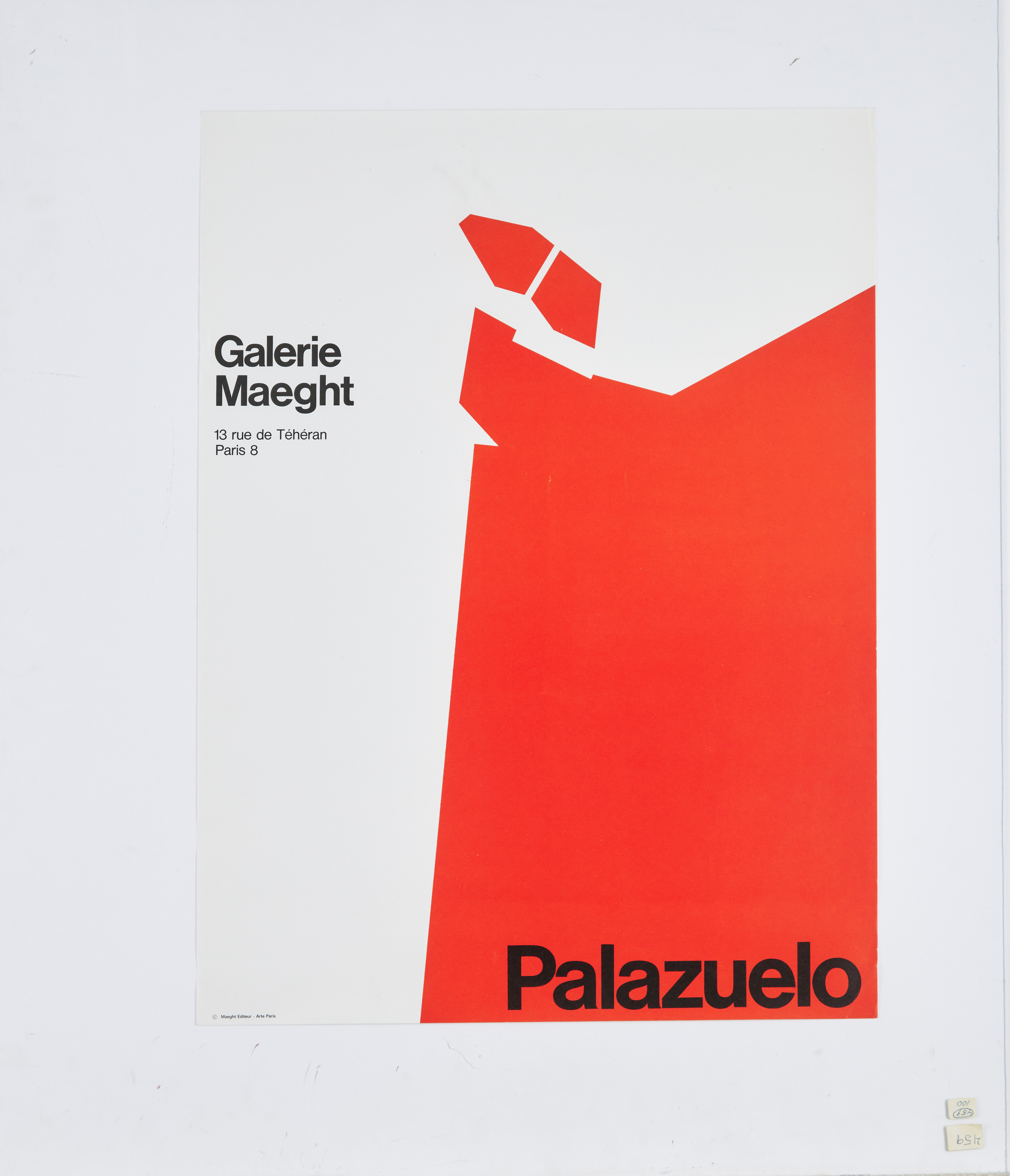 UTSTÄLLNINGSAFFISCH, Pablo Palazuelo, Galerie Maeght, Maeght Editeur Arte Paris.