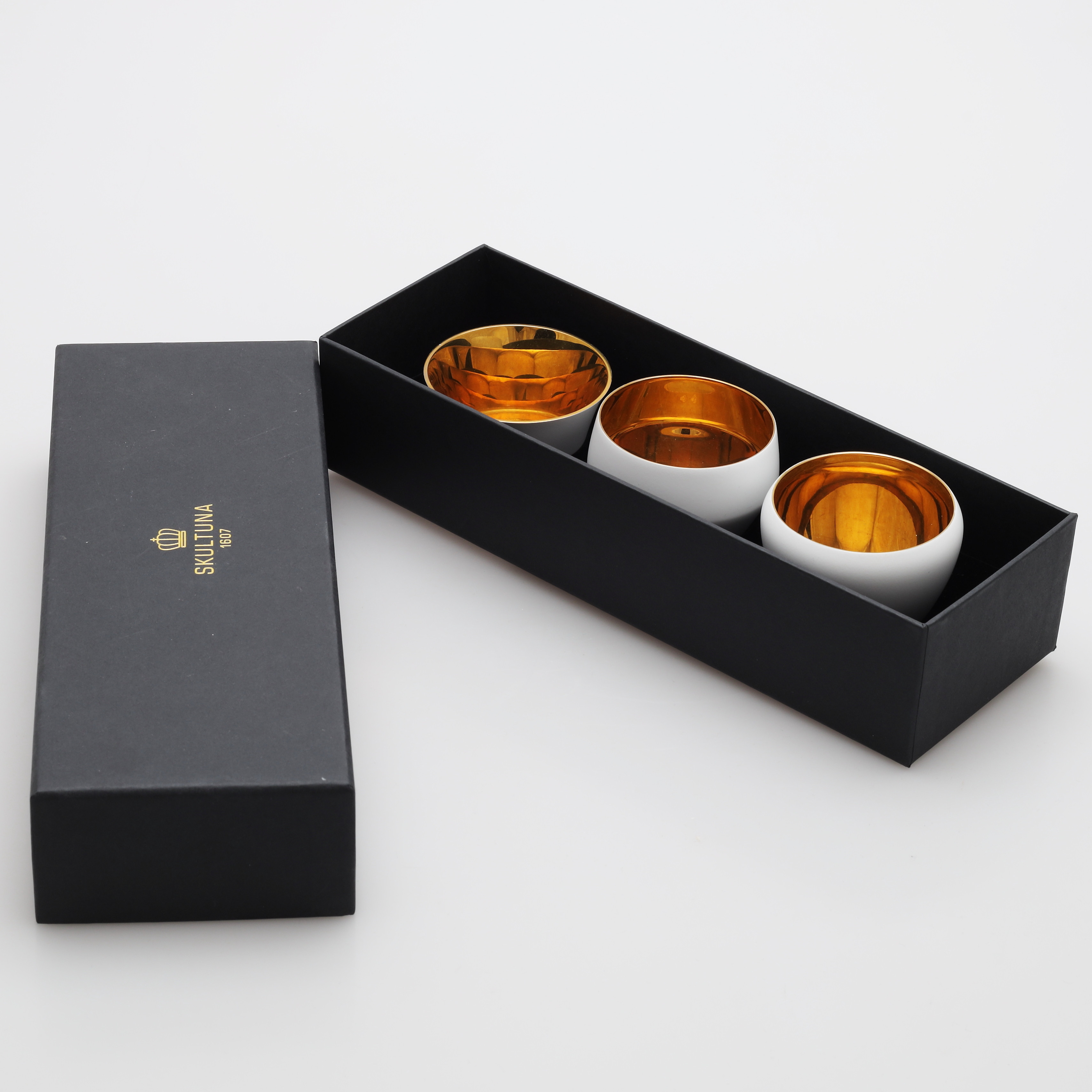 LJUSHÅLLARE, 3 st, "Kin Votives", Skultuna.