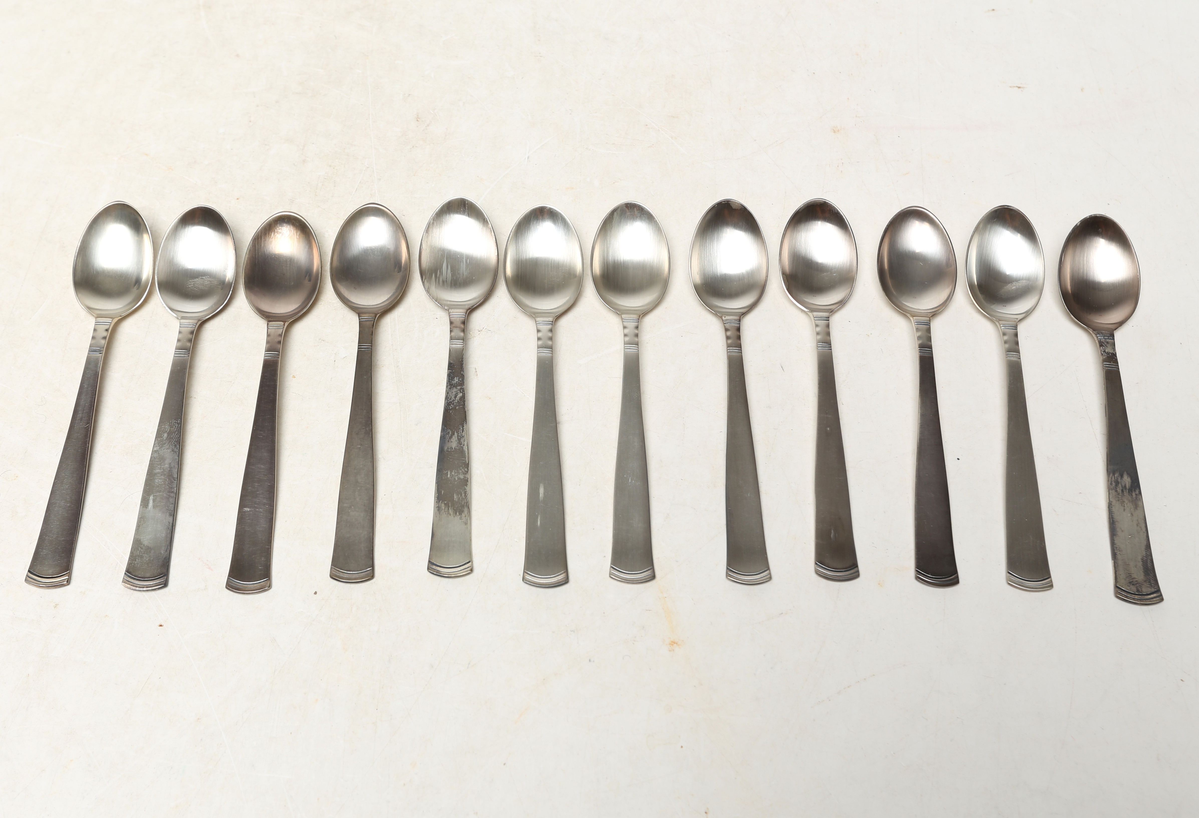JACOB ÄNGMAN. KAFFESKEDAR, 12 st, silver, Rosenholm.