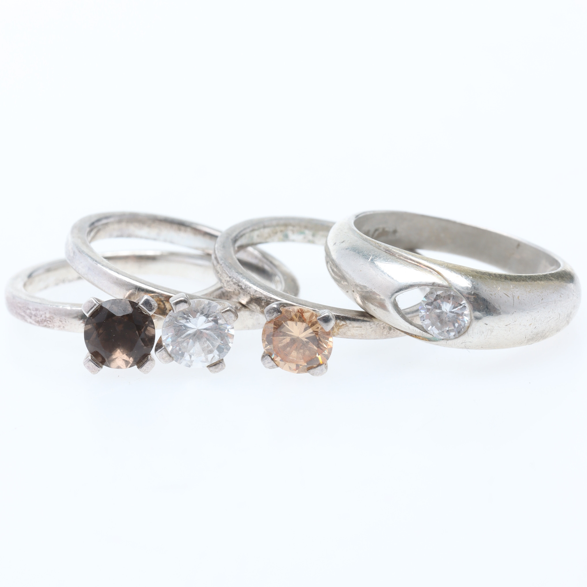 RINGAR, 4 st, sterlingsilver, Catwalk & GHA.